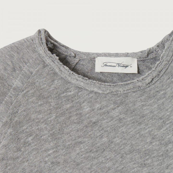 Boys & Girls Grey Cotton T-Shirt
