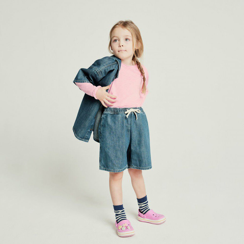 Girls Pink Cotton T-Shirt