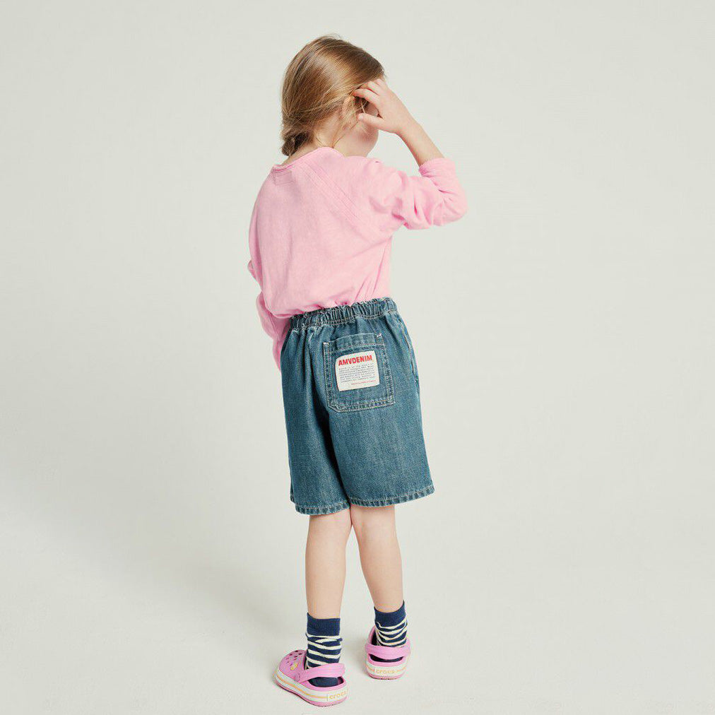 Girls Pink Cotton T-Shirt