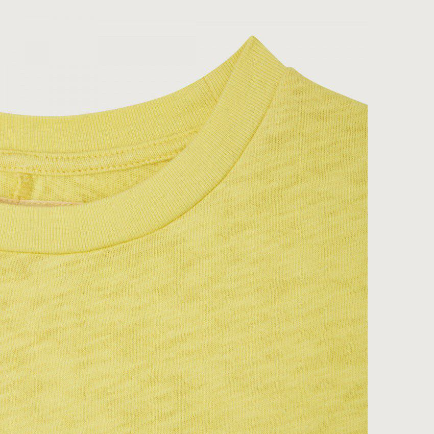 Boys & Girls Yellow Cotton T-Shirt