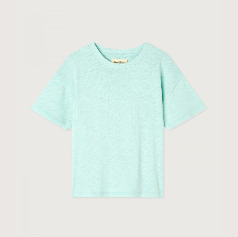 Boys & Girls Cyan Cotton T-Shirt