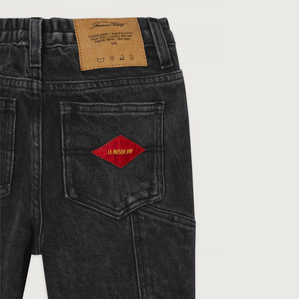 Boys & Girls Black Denim Trousers