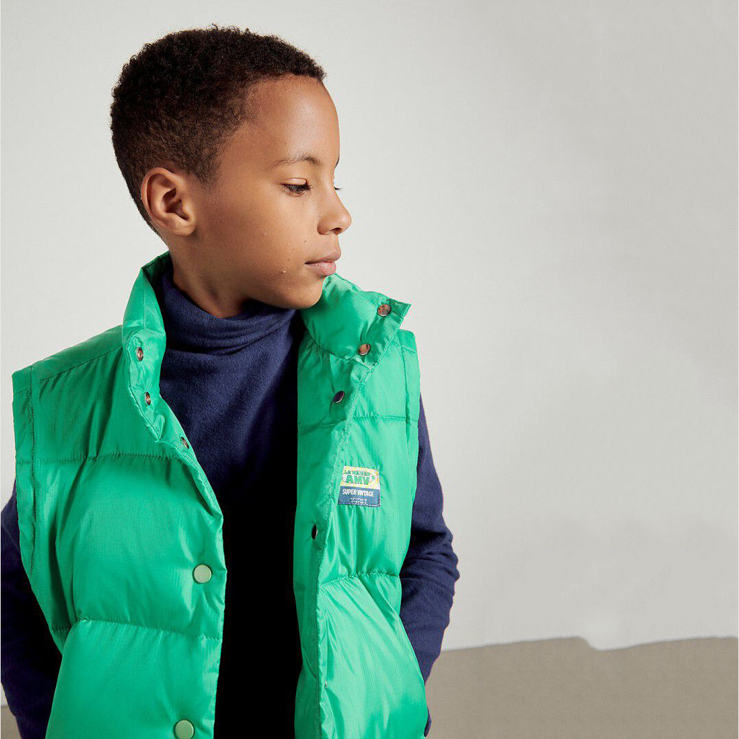 Boys & Girls Green Padded Gilet