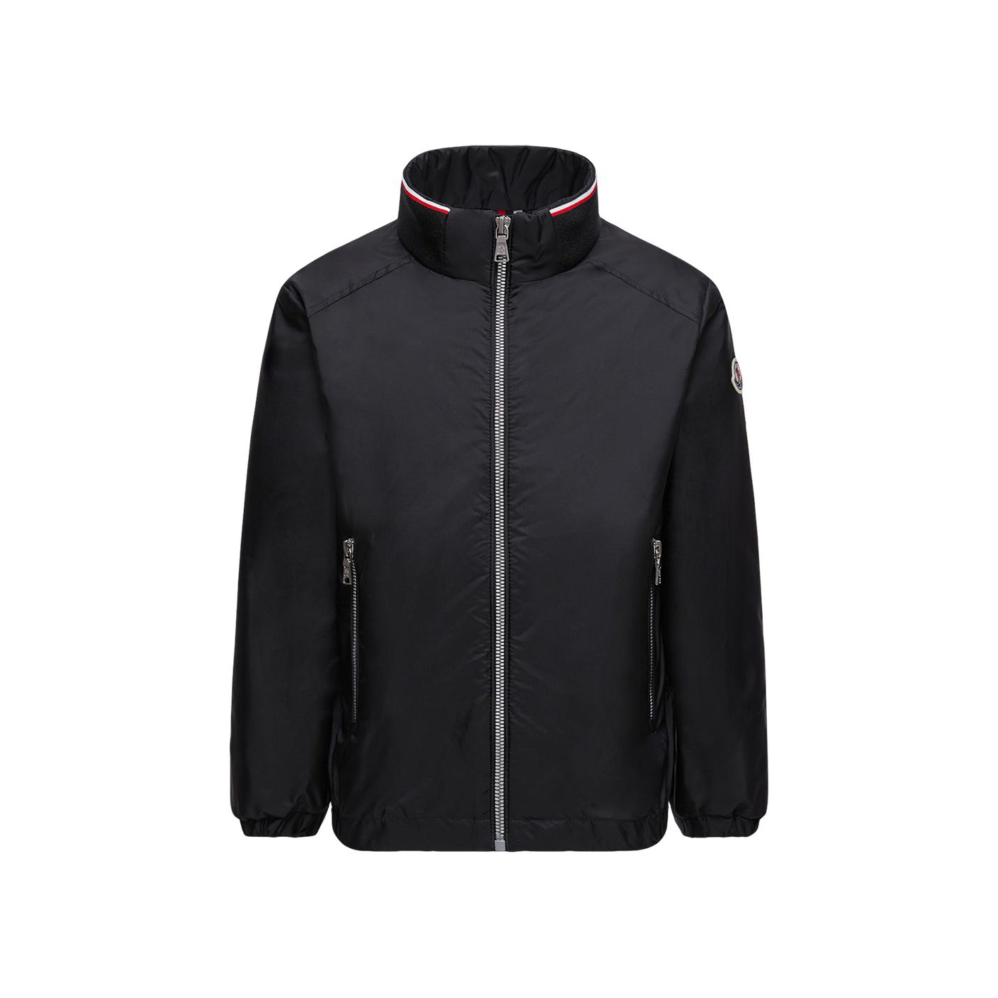 Boys Black Zip-Up Jacket