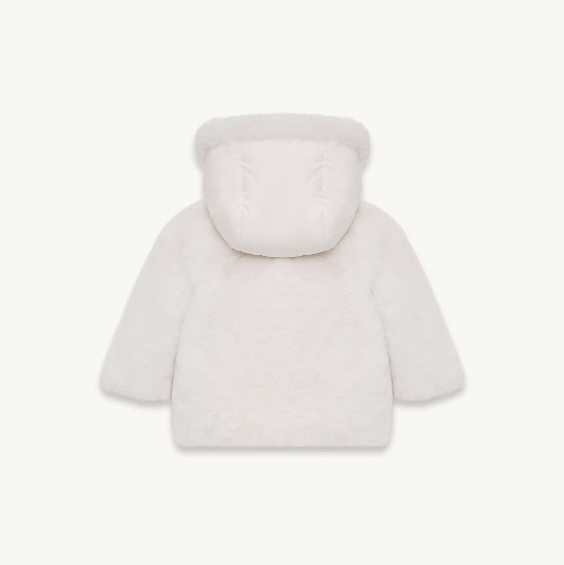 Baby Girls White Fur Faux Jacket