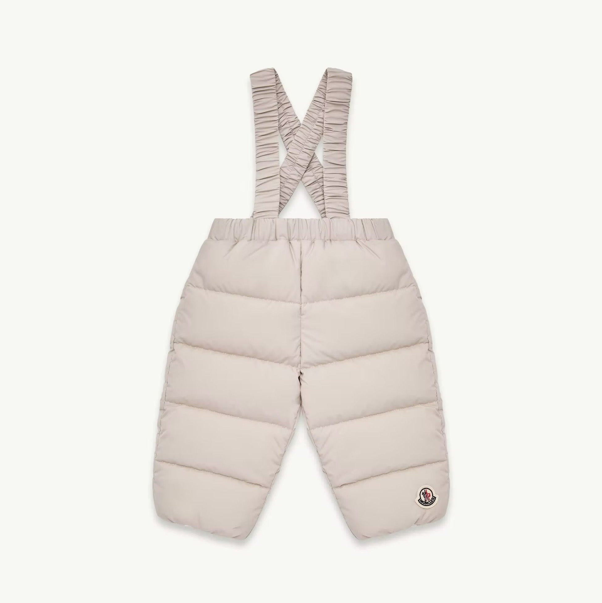 Baby Boys & Girls Light Beige Padded Down Jumpsuit