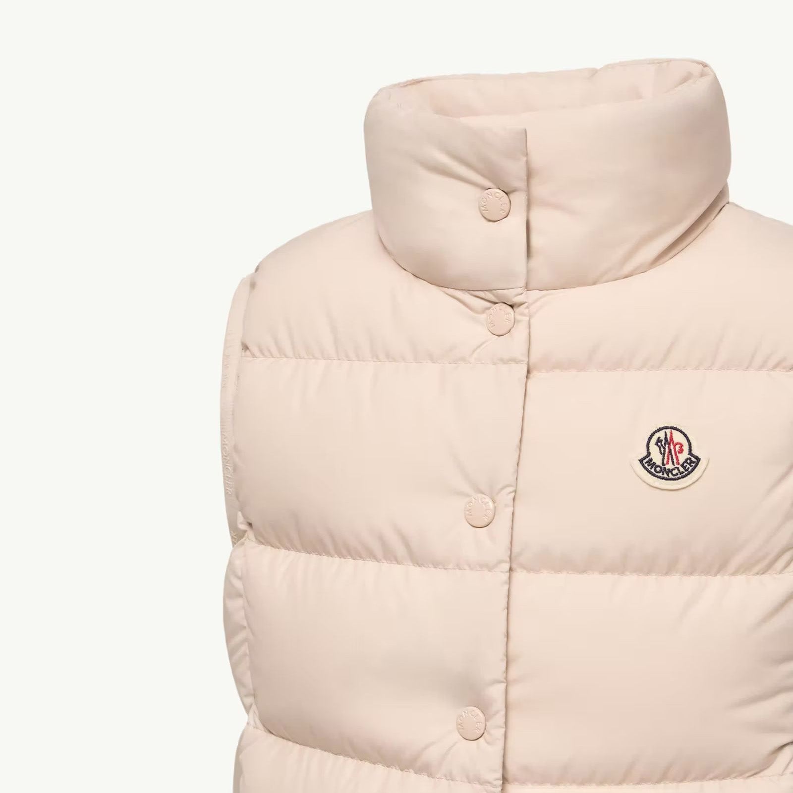 Girls Light Beige "BADIA" Padded Down Gilet