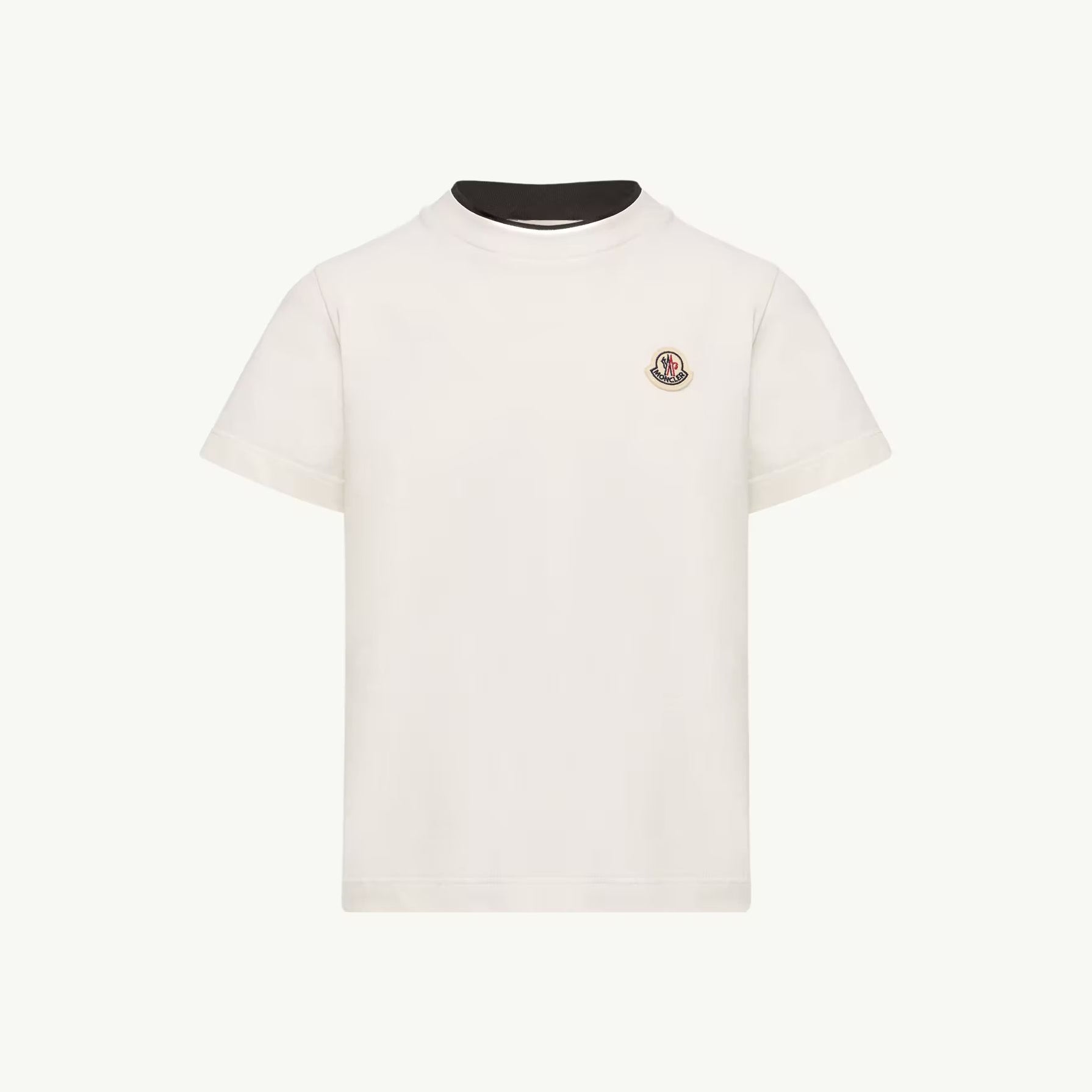 Boys White Cotton T-Shirt
