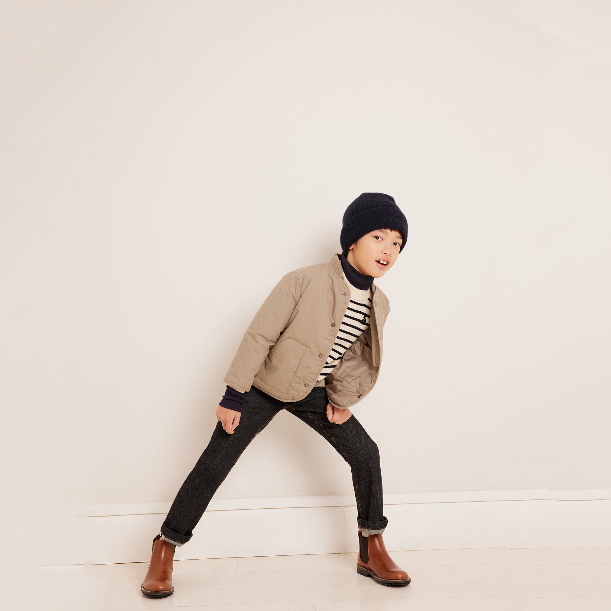 Boys Khaki Padded Jacket