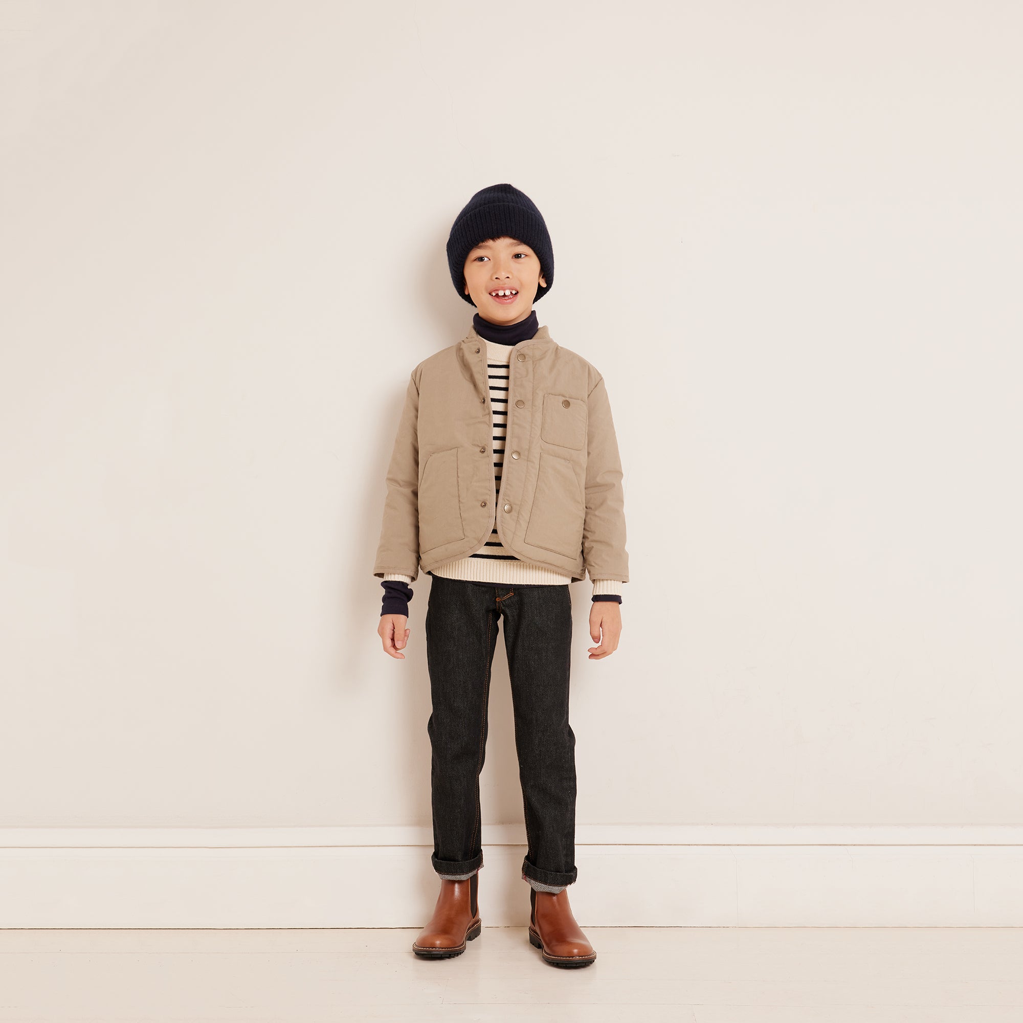 Boys Khaki Padded Jacket