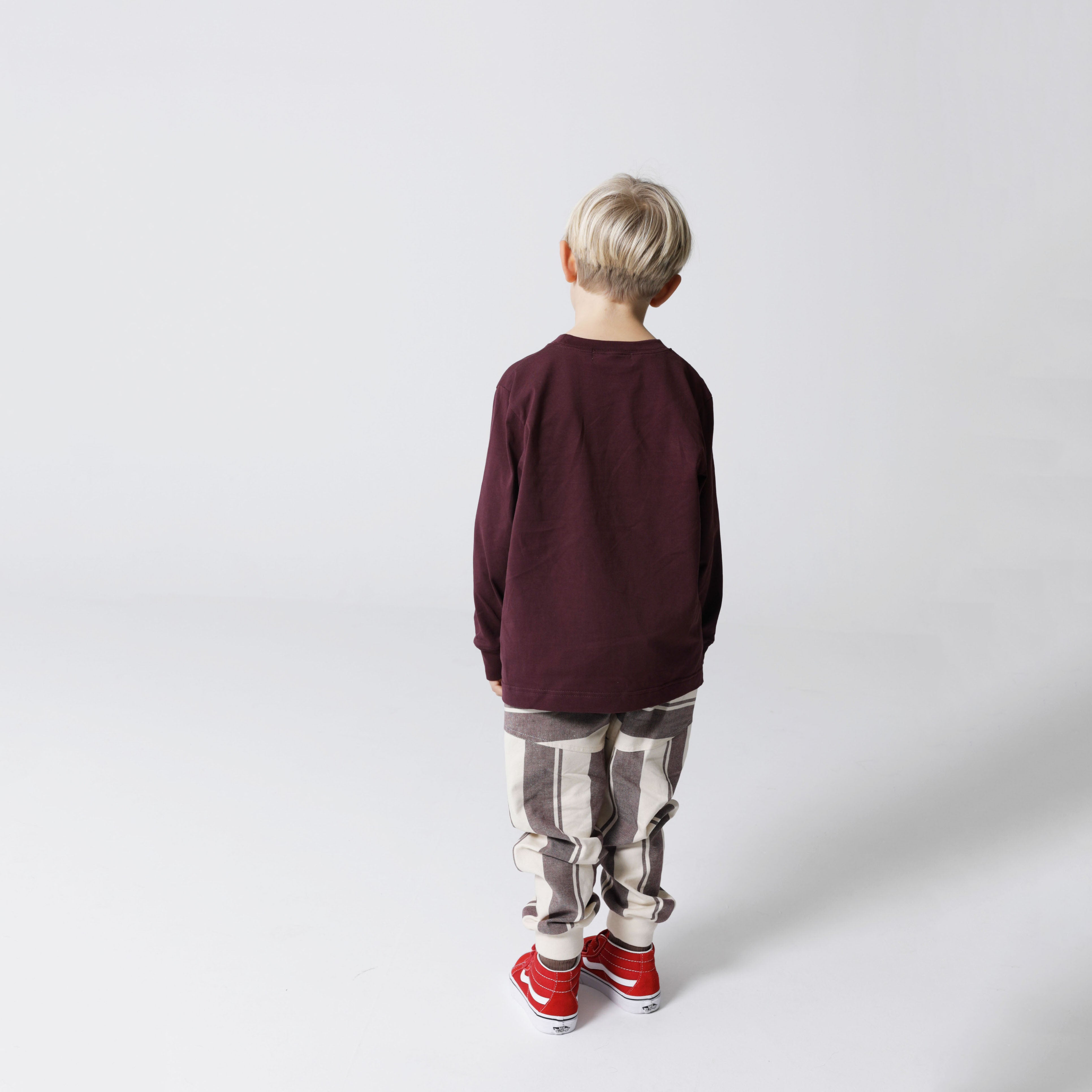Boys & Girls Purple Logo Cotton T-Shirt