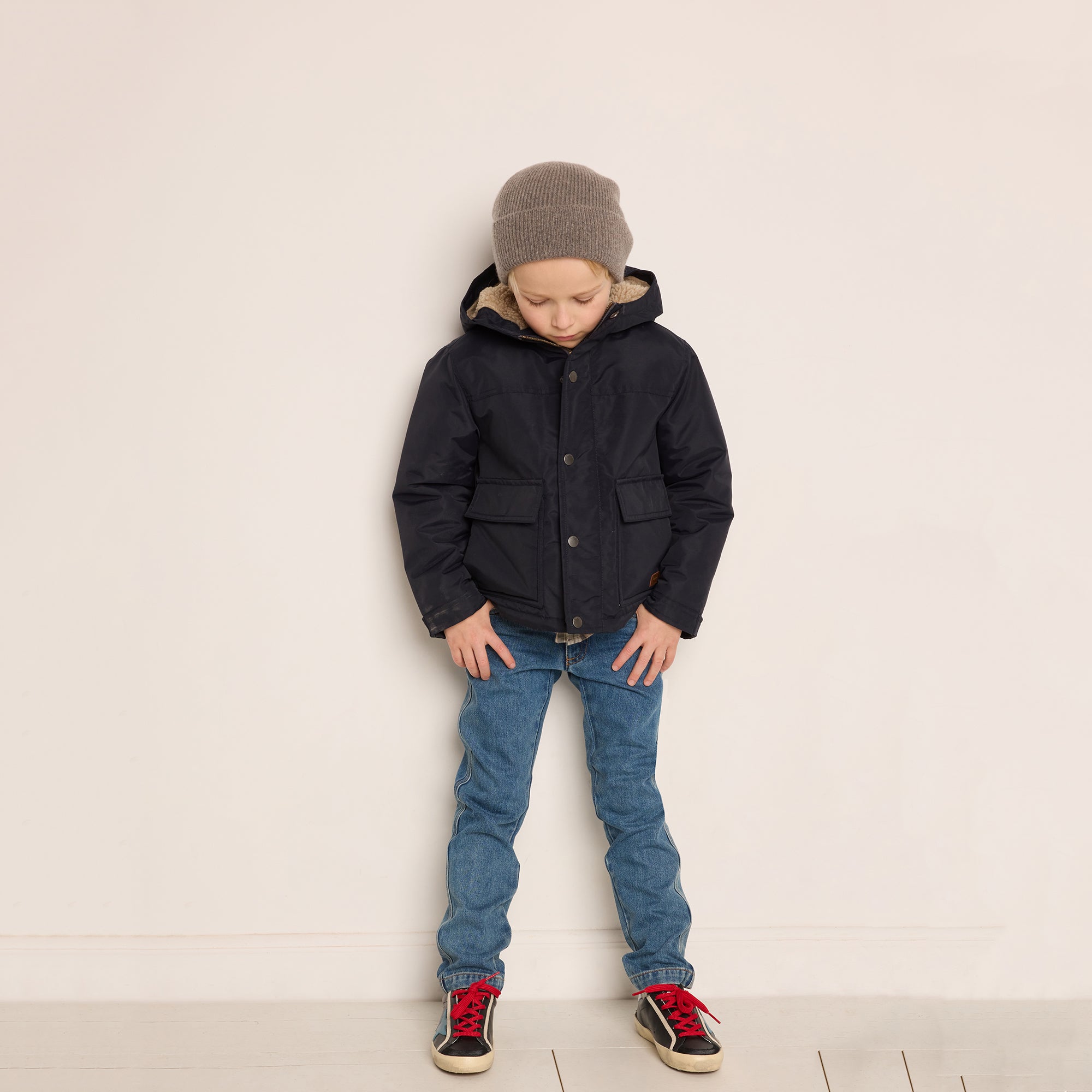 Boys Navy Coat