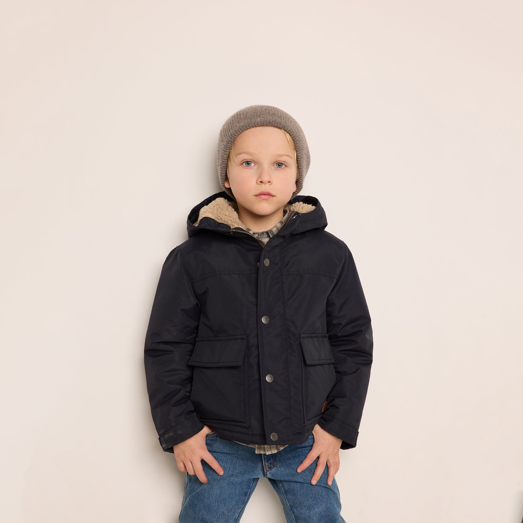 Boys Navy Coat