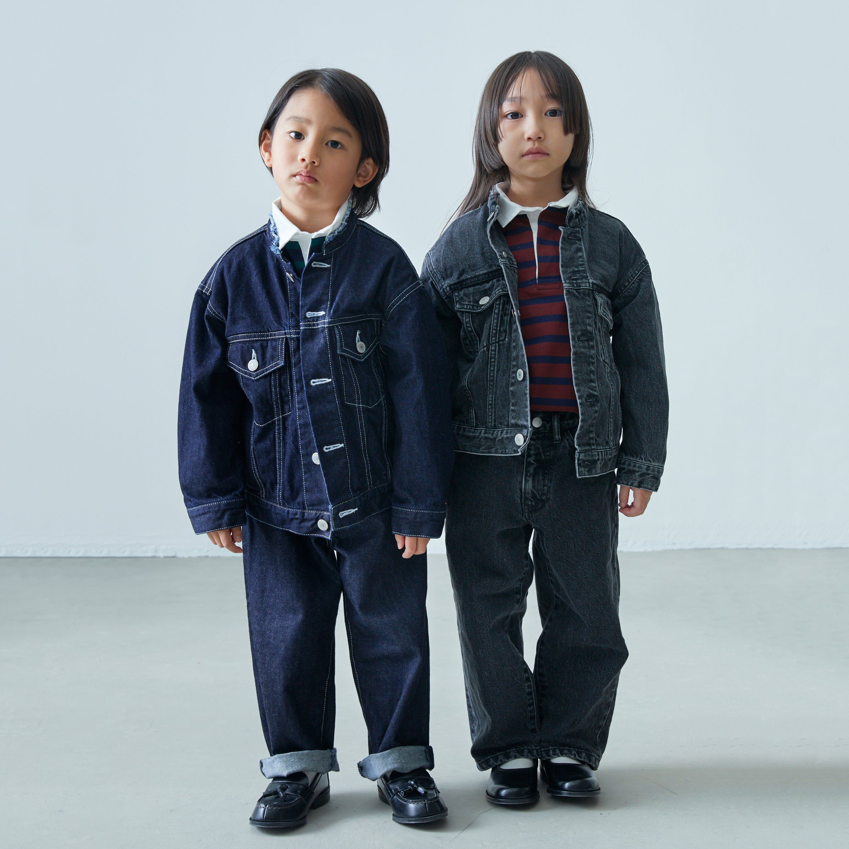 Boys & Girls Dark Blue Denim Trousers