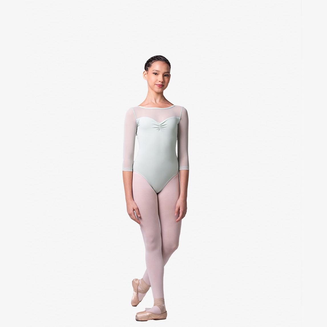 Girls Light Blue "Natalia" Ballet Onesies(LUB901/SURF SPRAY)