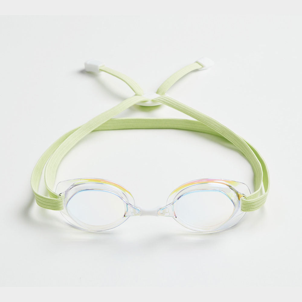 Adult Light Green No Rubber Ring Racing Goggles(LUCY_CLGY)