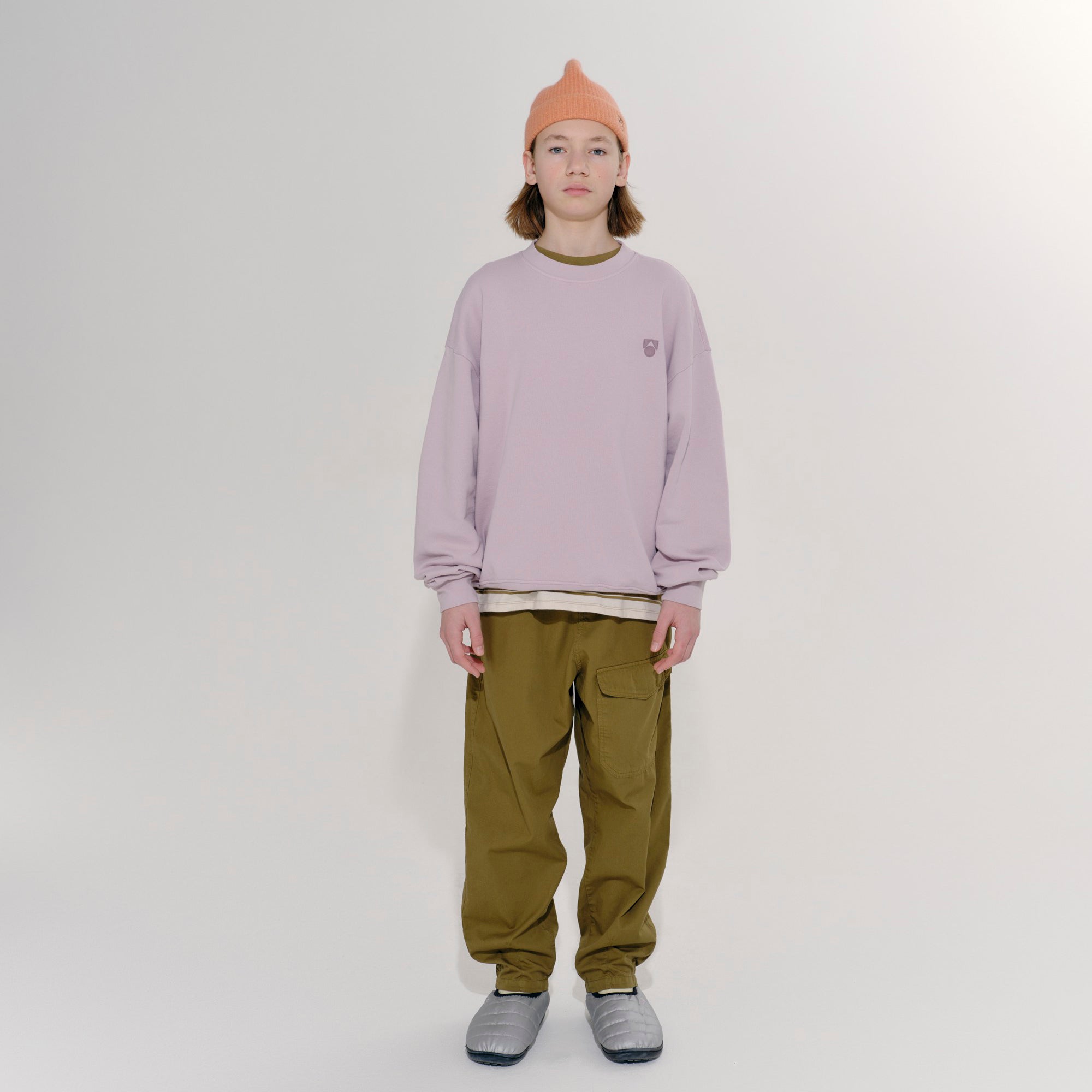 Boys & Girls Light Pink Cotton Sweatshirt