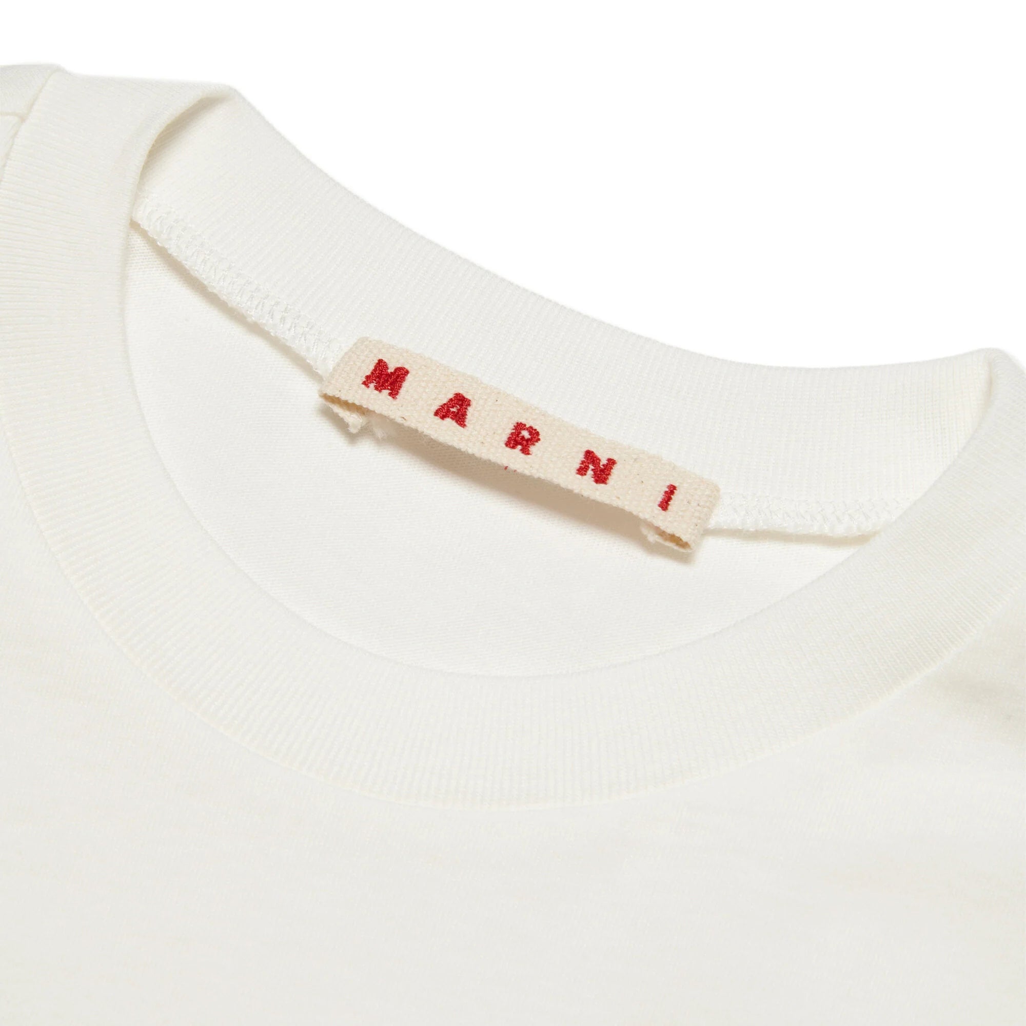 Boys & Girls White Logo Cotton T-Shirt