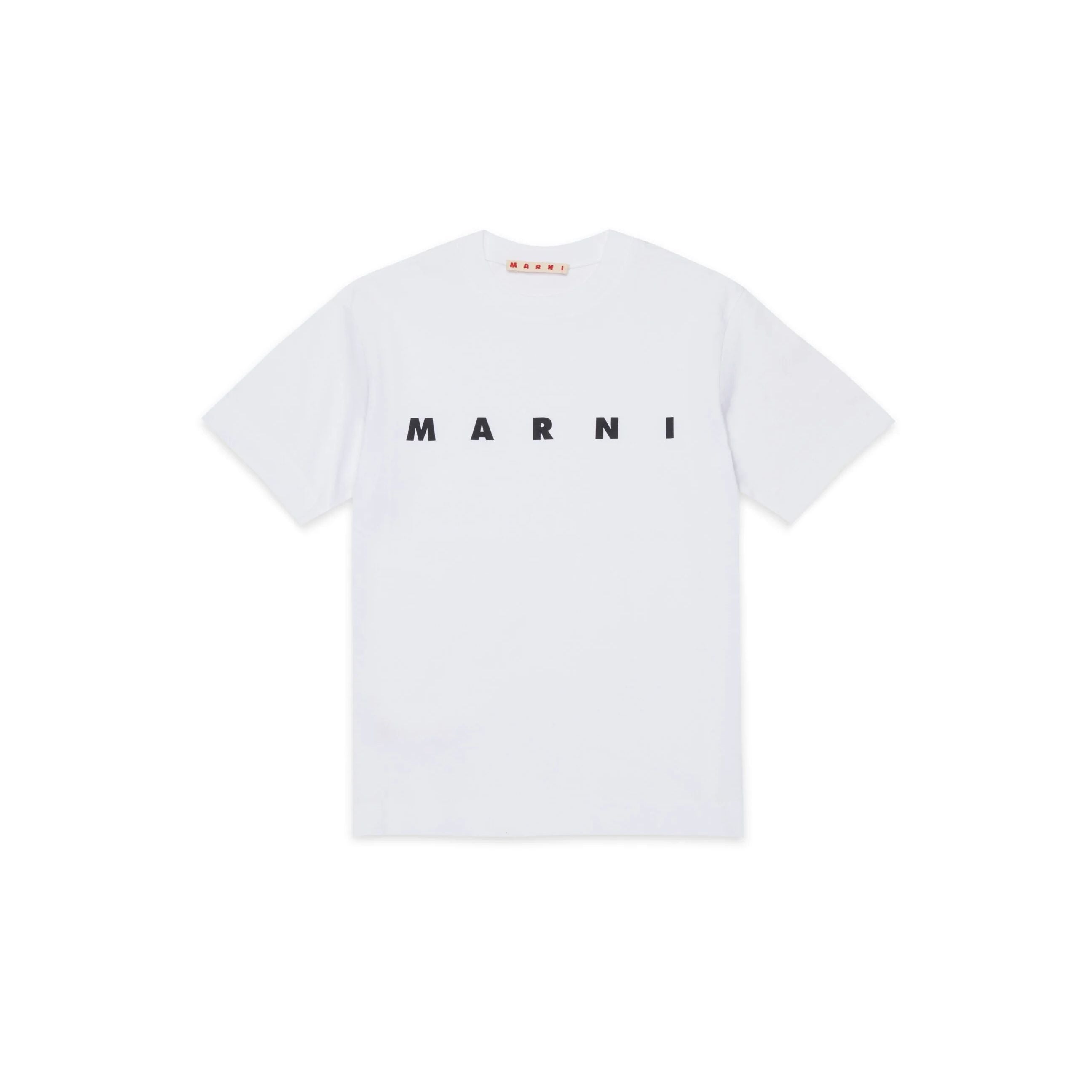 Boys & Girls White Logo Cotton T-Shirt