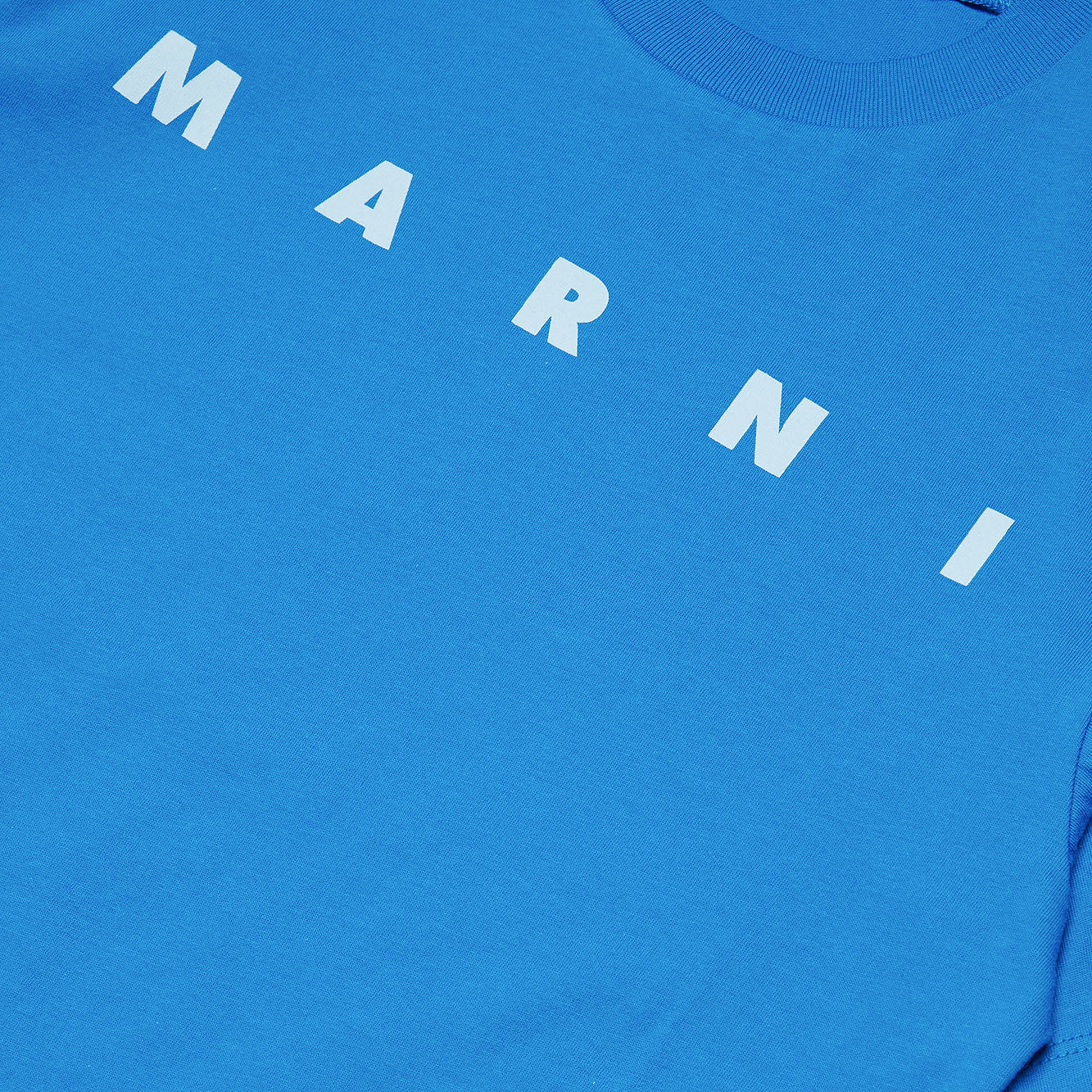Boys & Girls Blue Logo Cotton T-Shirt