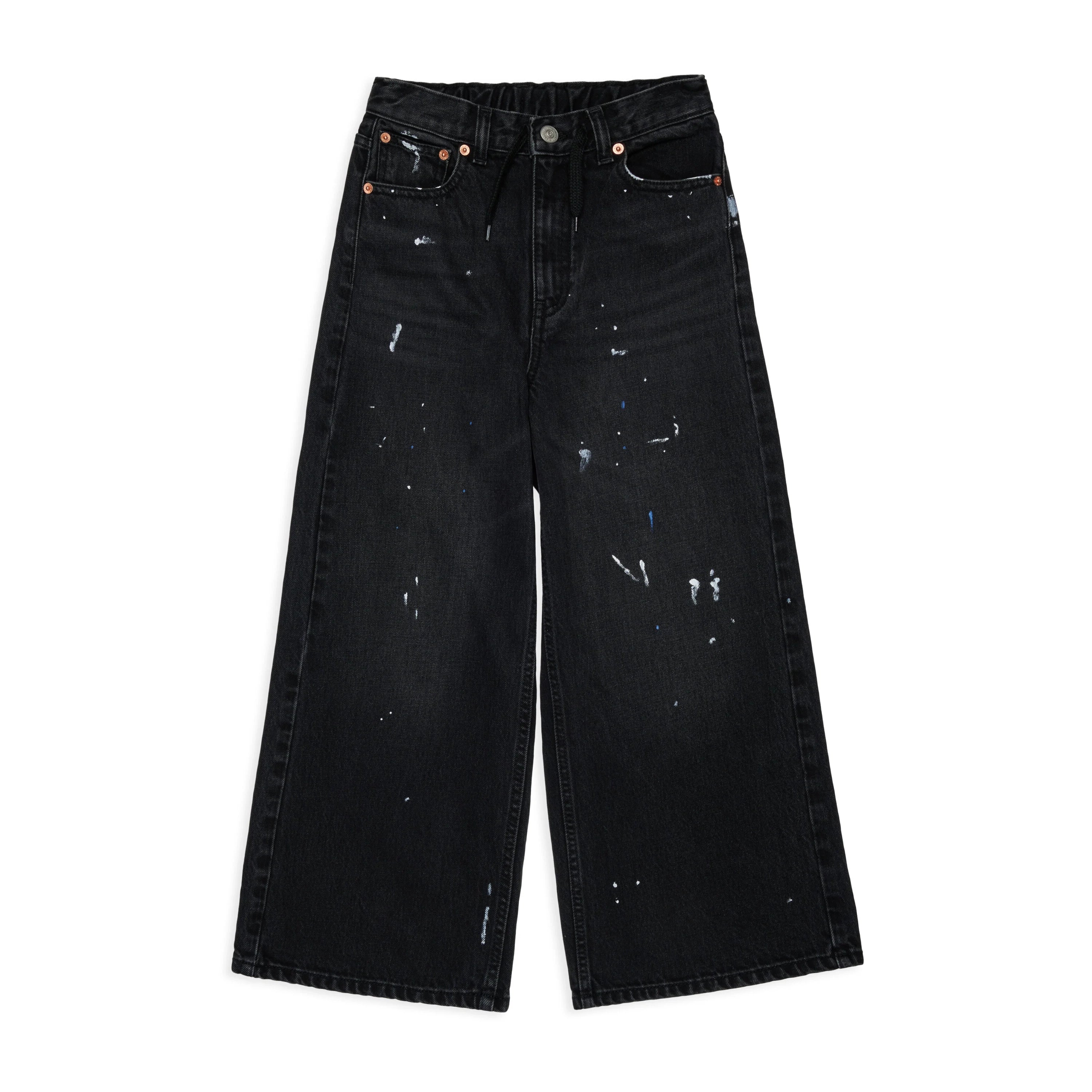 Boys & Girls Black Denim Trousers