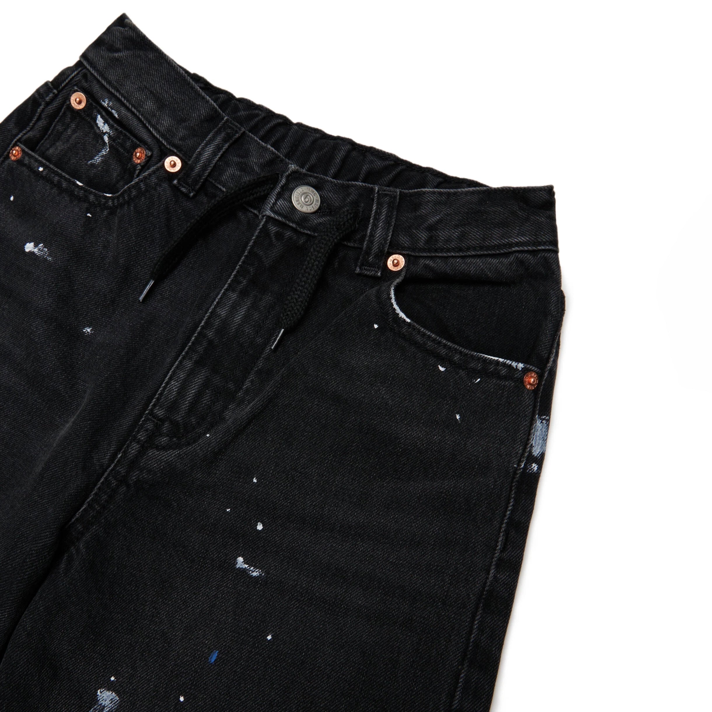 Boys & Girls Black Denim Trousers