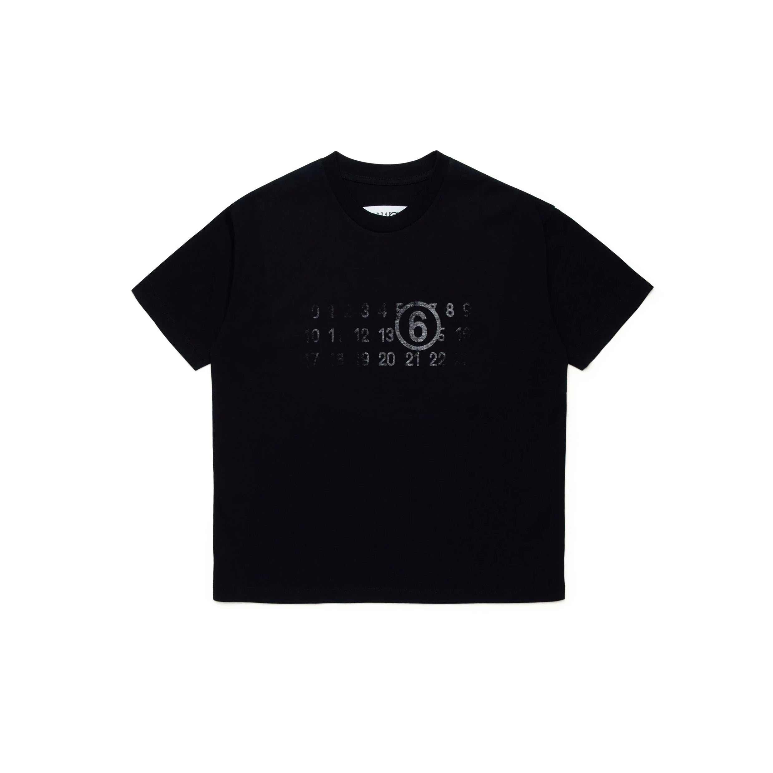 Boys & Girls Black Cotton T-Shirt