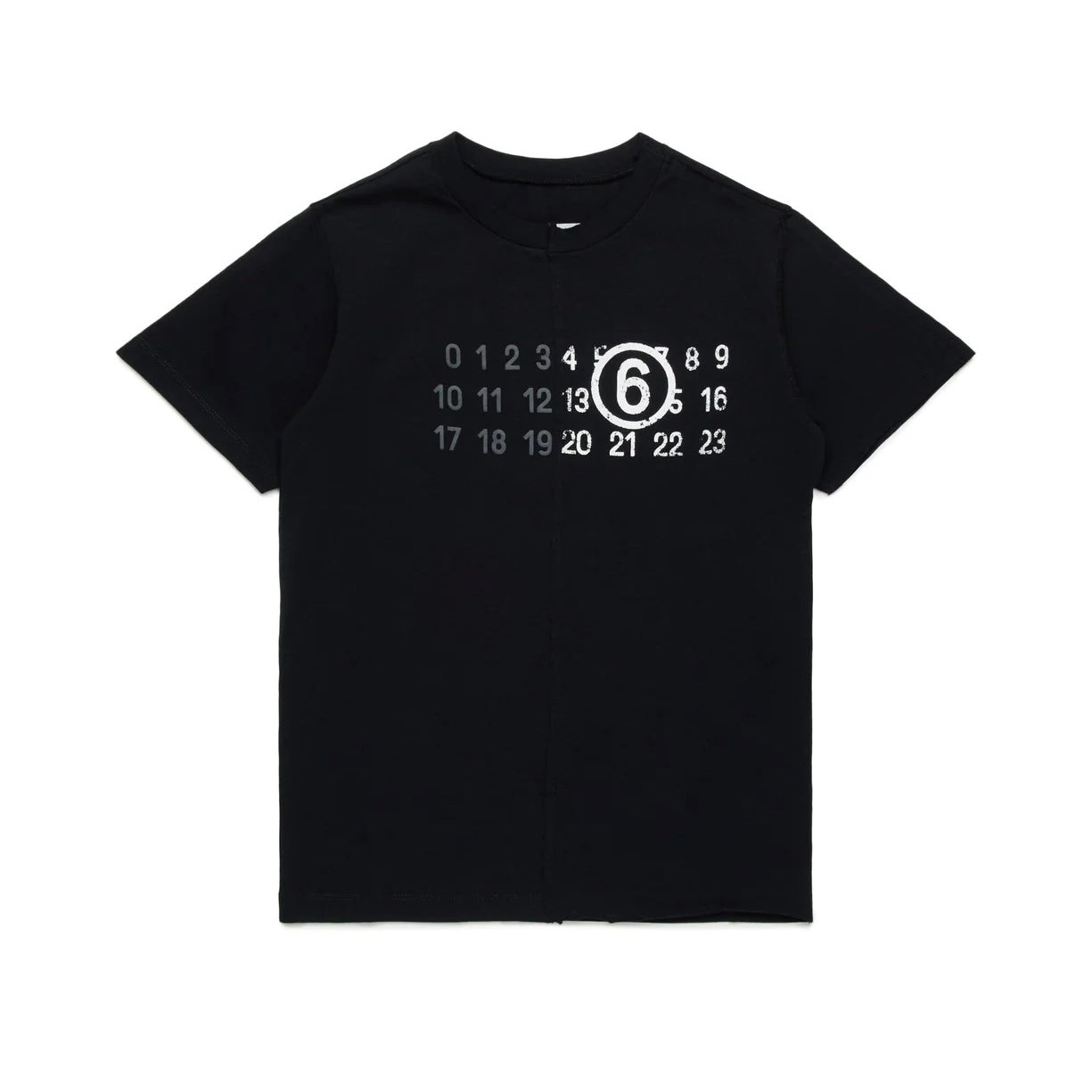 Girls Black Logo Cotton T-Shirt