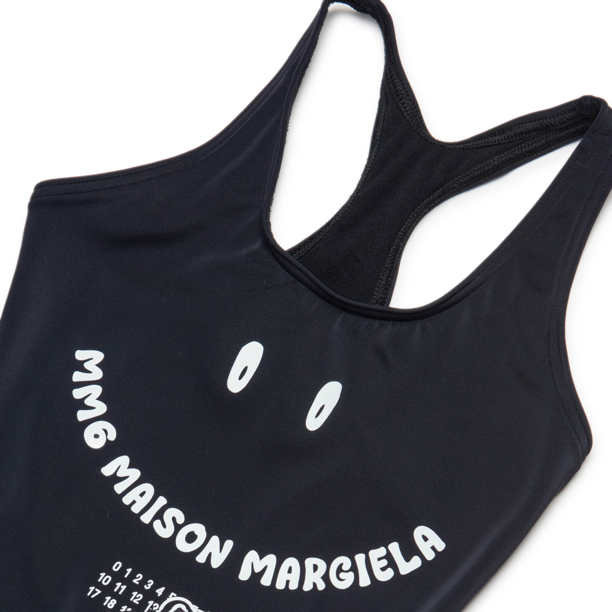 Girls Black Logo Swimsuit