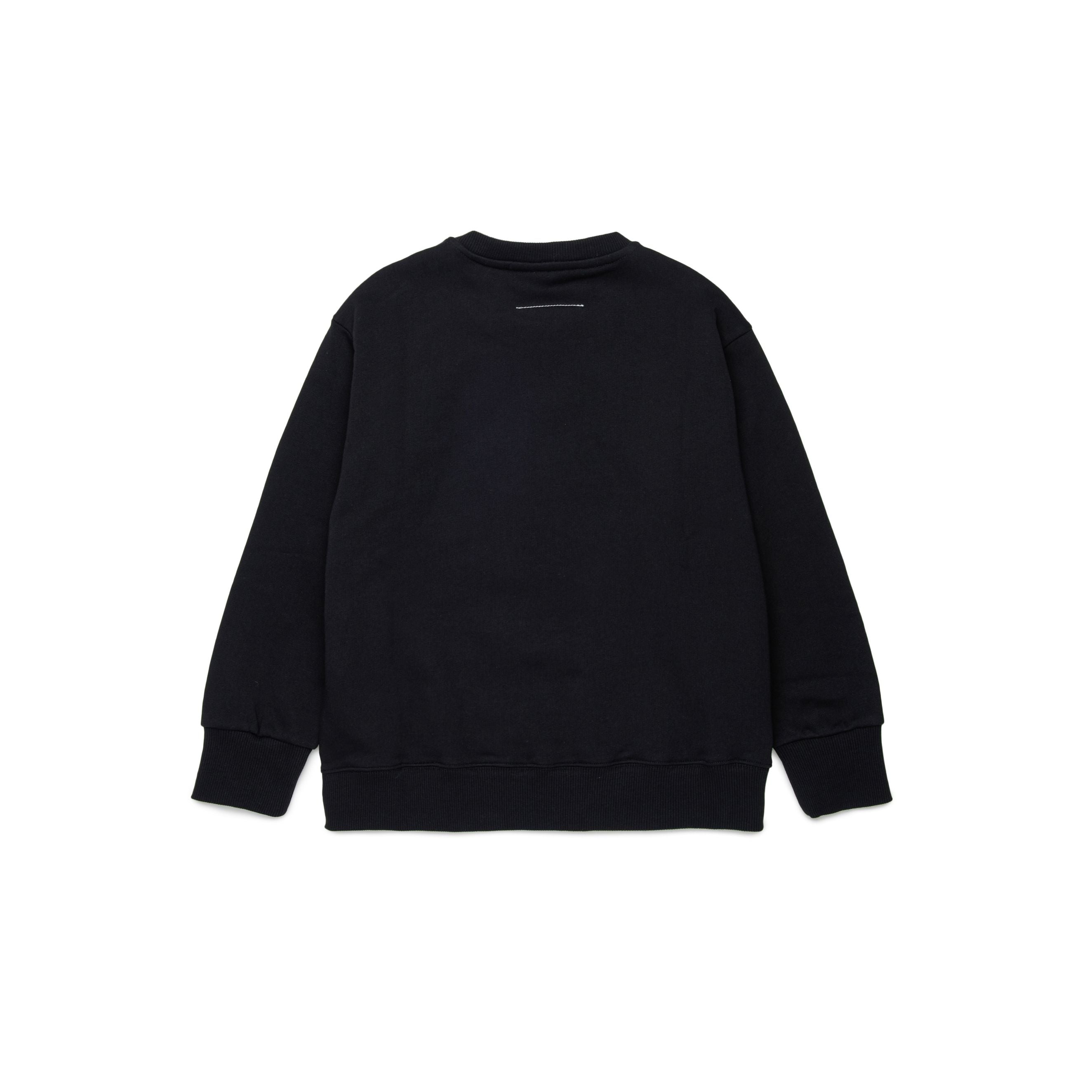 Boys & Girls Black Cotton Sweatshirt