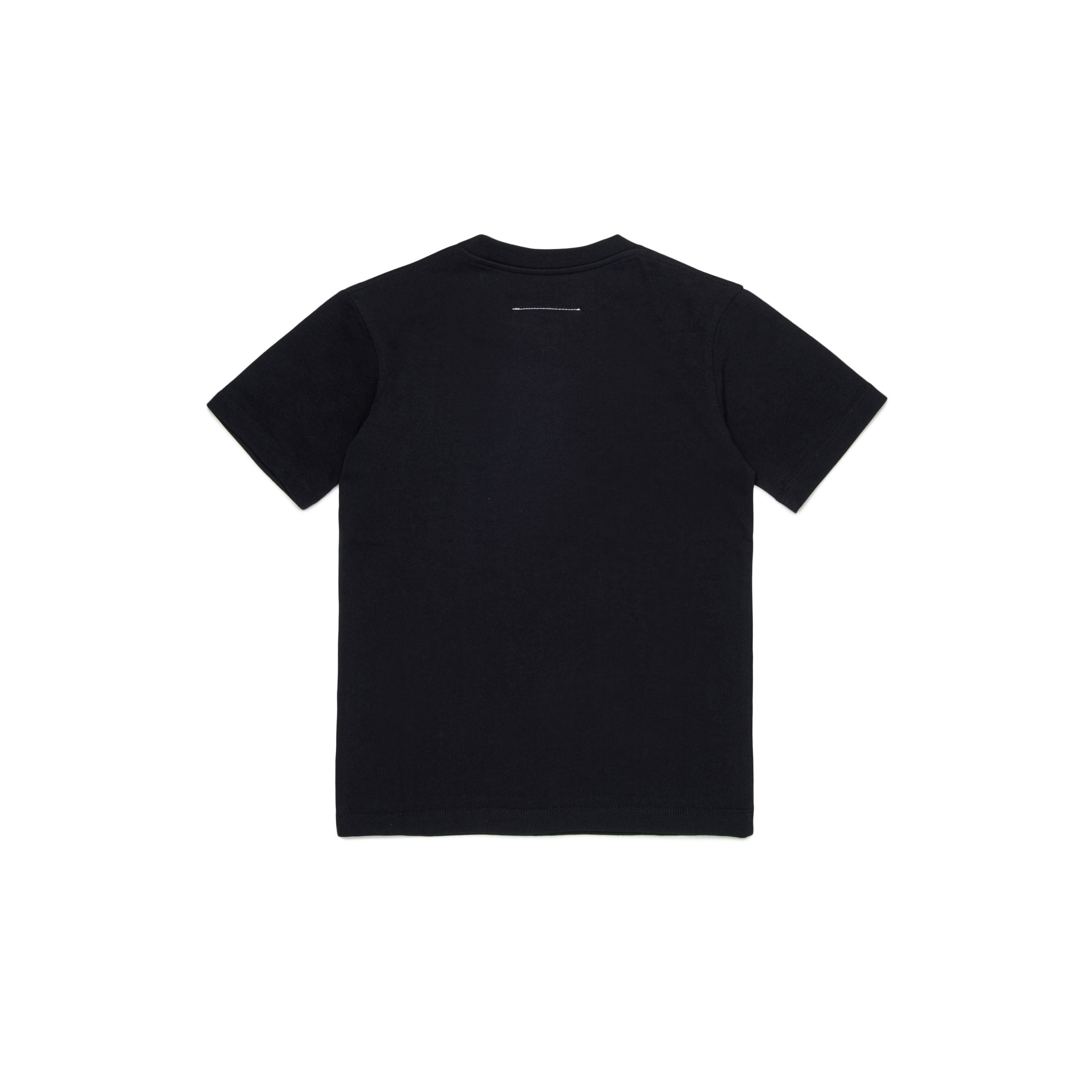 Boys & Girls Black Logo Cotton T-Shirt