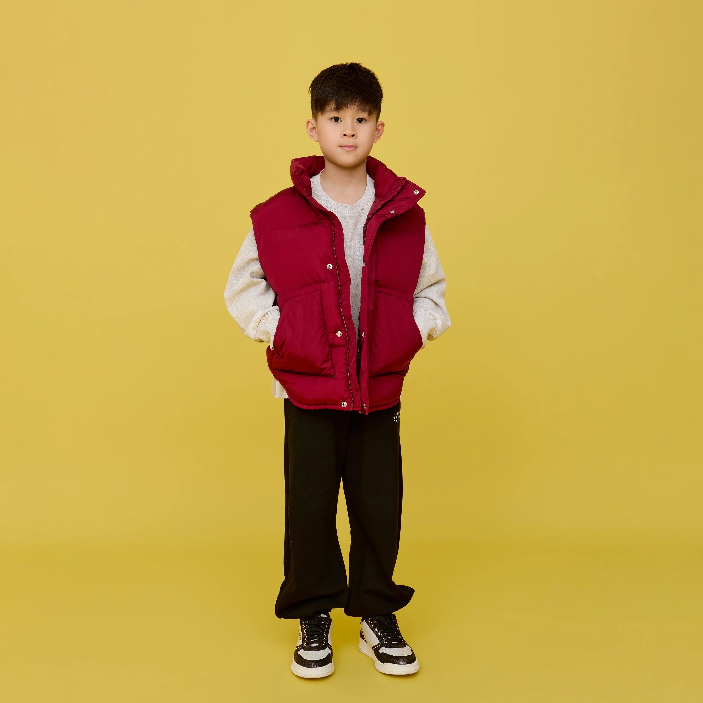Boys & Girls Red Padded Gilet