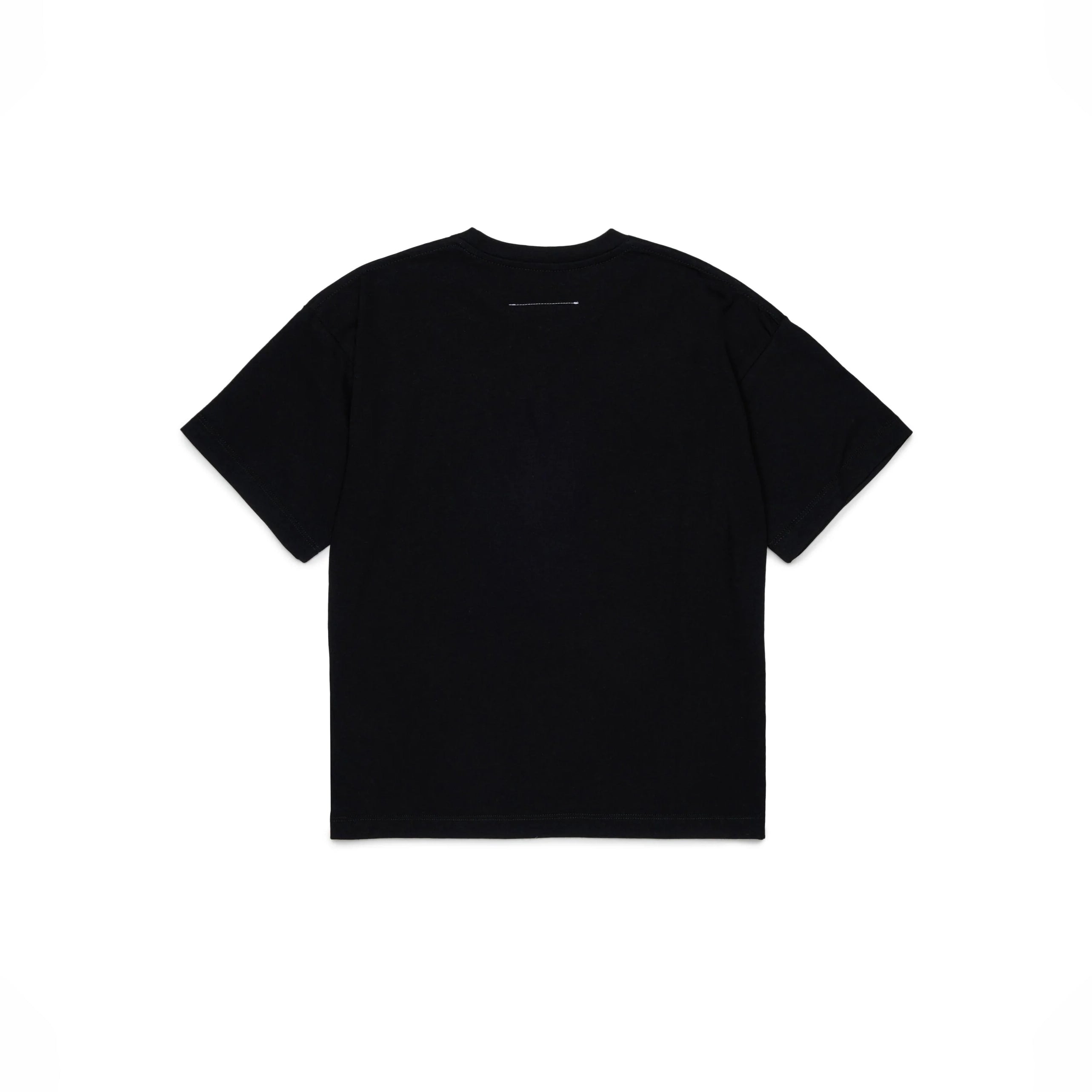 Boys & Girls Black Logo Cotton T-Shirt