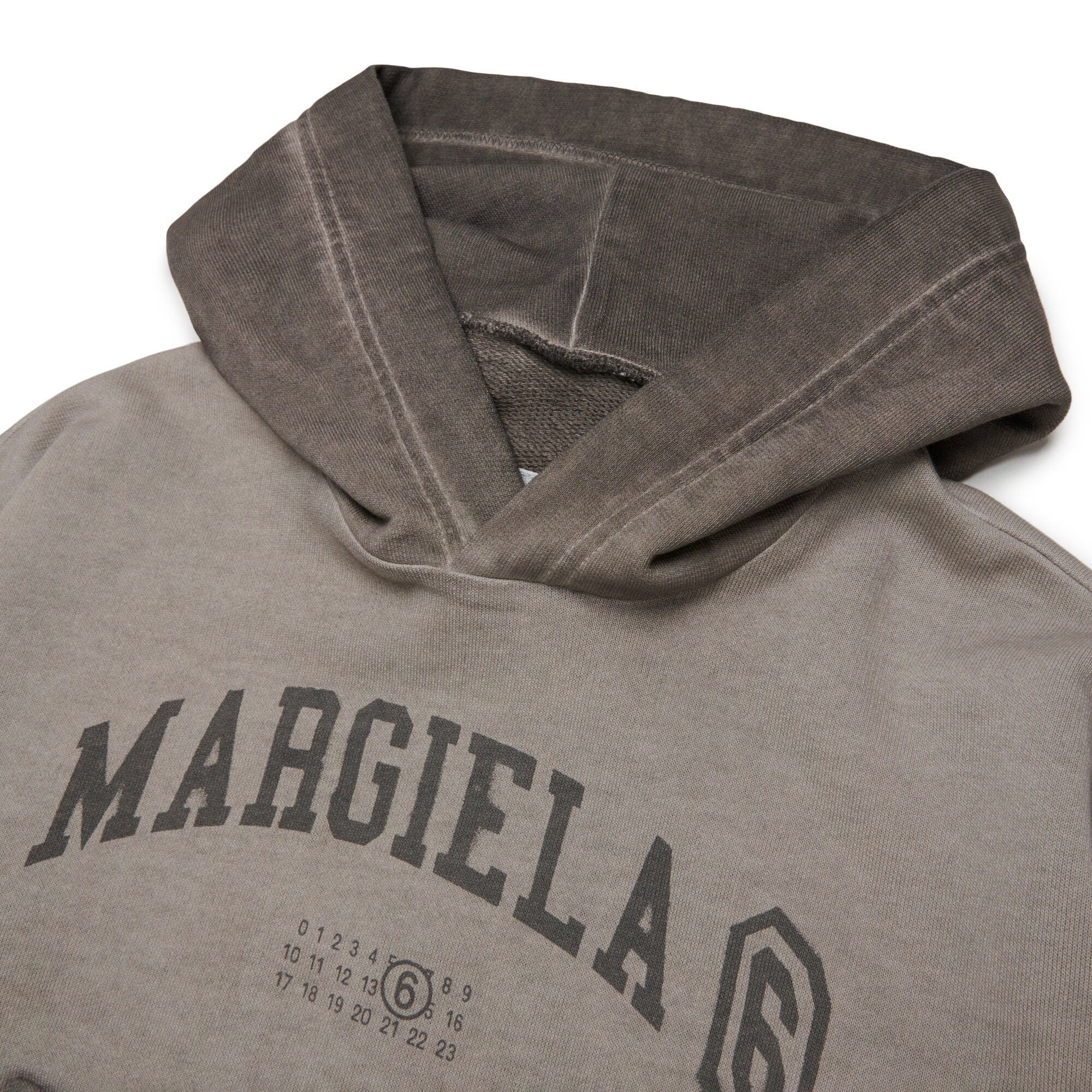 Boys & Girls Grey Brown Cotton Hooded Sweatshirt