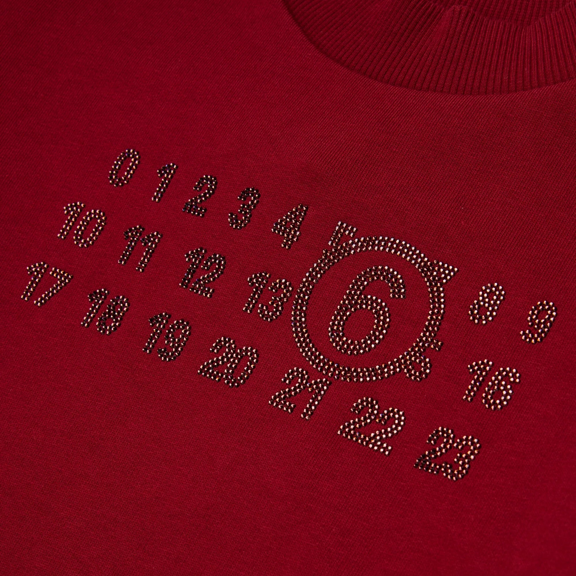 Girls Red Logo Cotton Sweatshirt