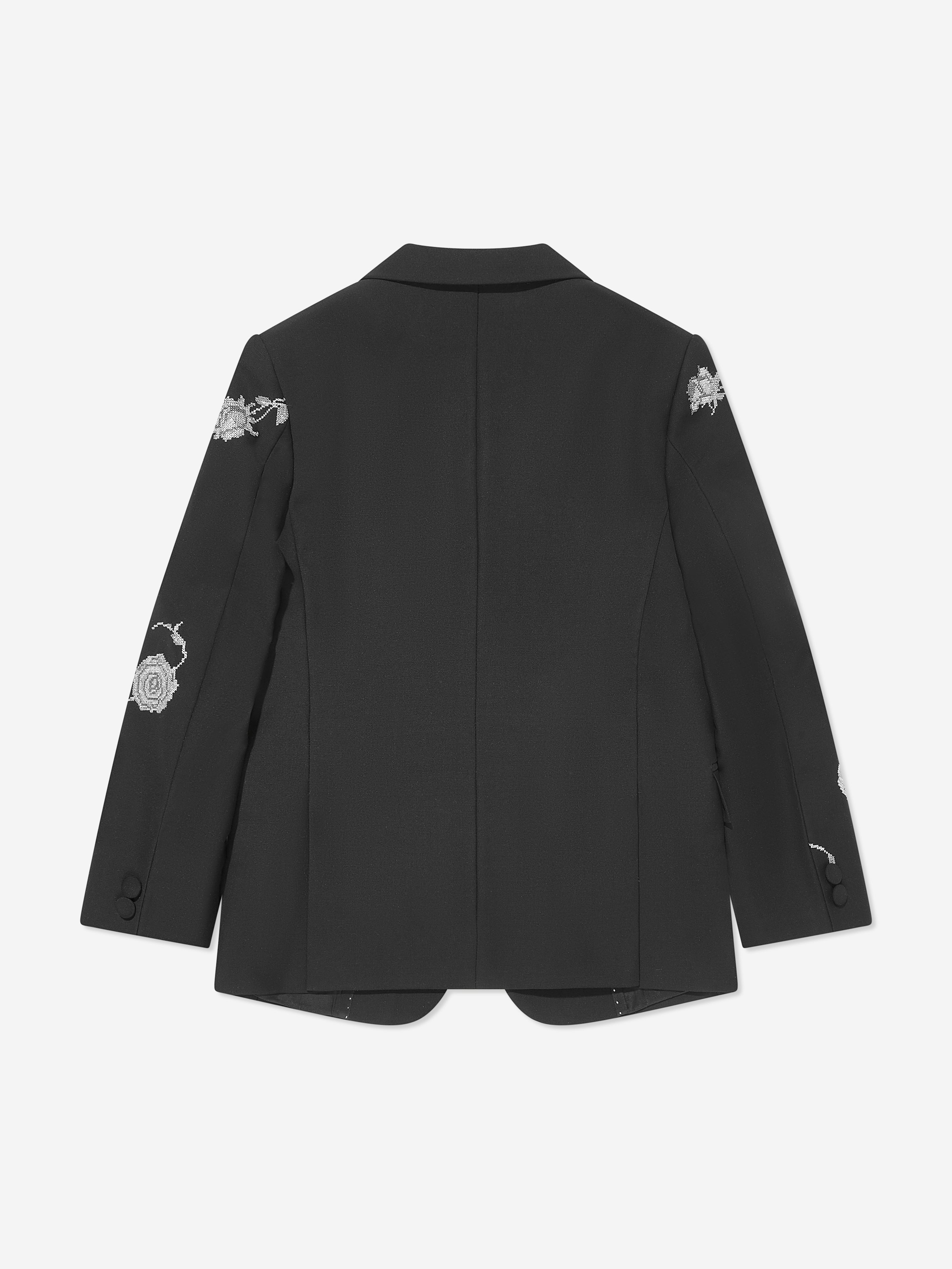 Boys Floral Lucien Blazer in Black