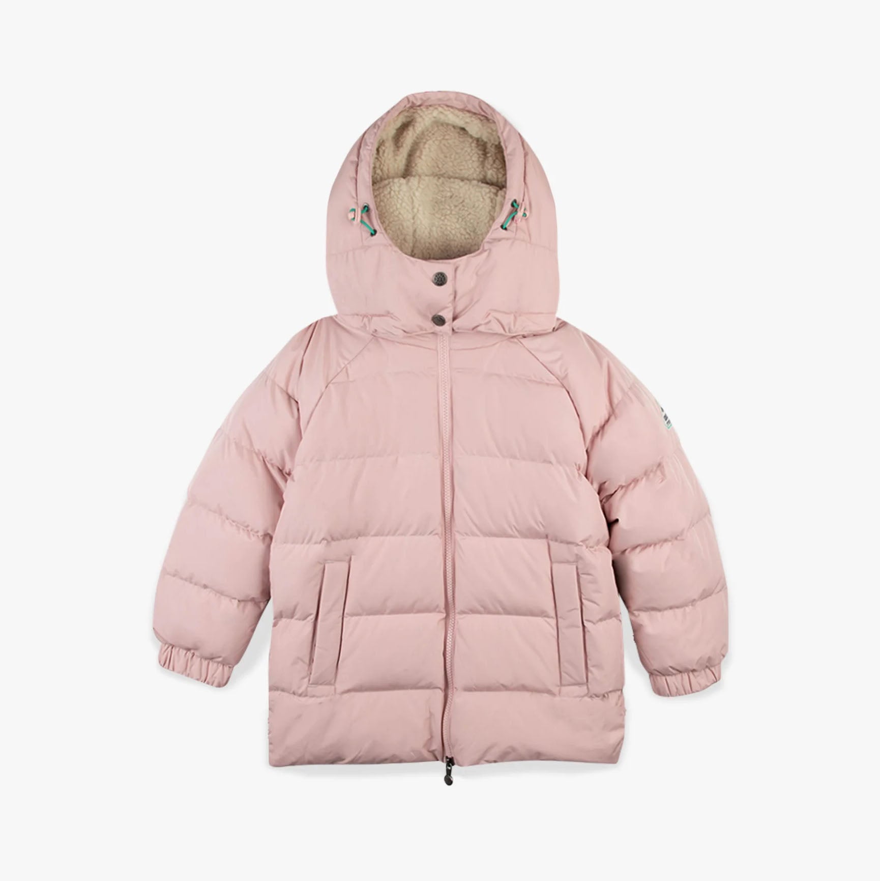 Girls Light Pink Padded Down Coat(Bonton x Pyrenex)