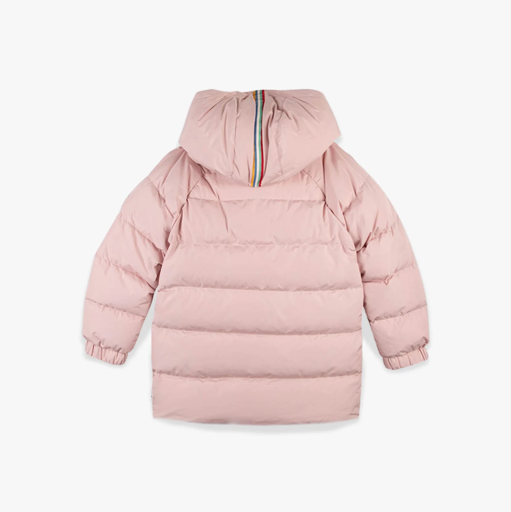 Girls Light Pink Padded Down Coat(Bonton x Pyrenex)