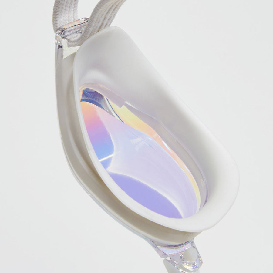Adult White Rubber Ring Racing Goggles(MILA_CLGD)