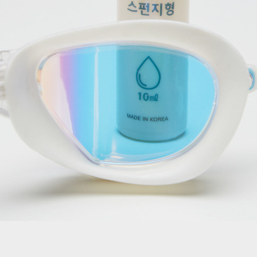 Adult White Rubber Ring Racing Goggles(MILA_CLGD)