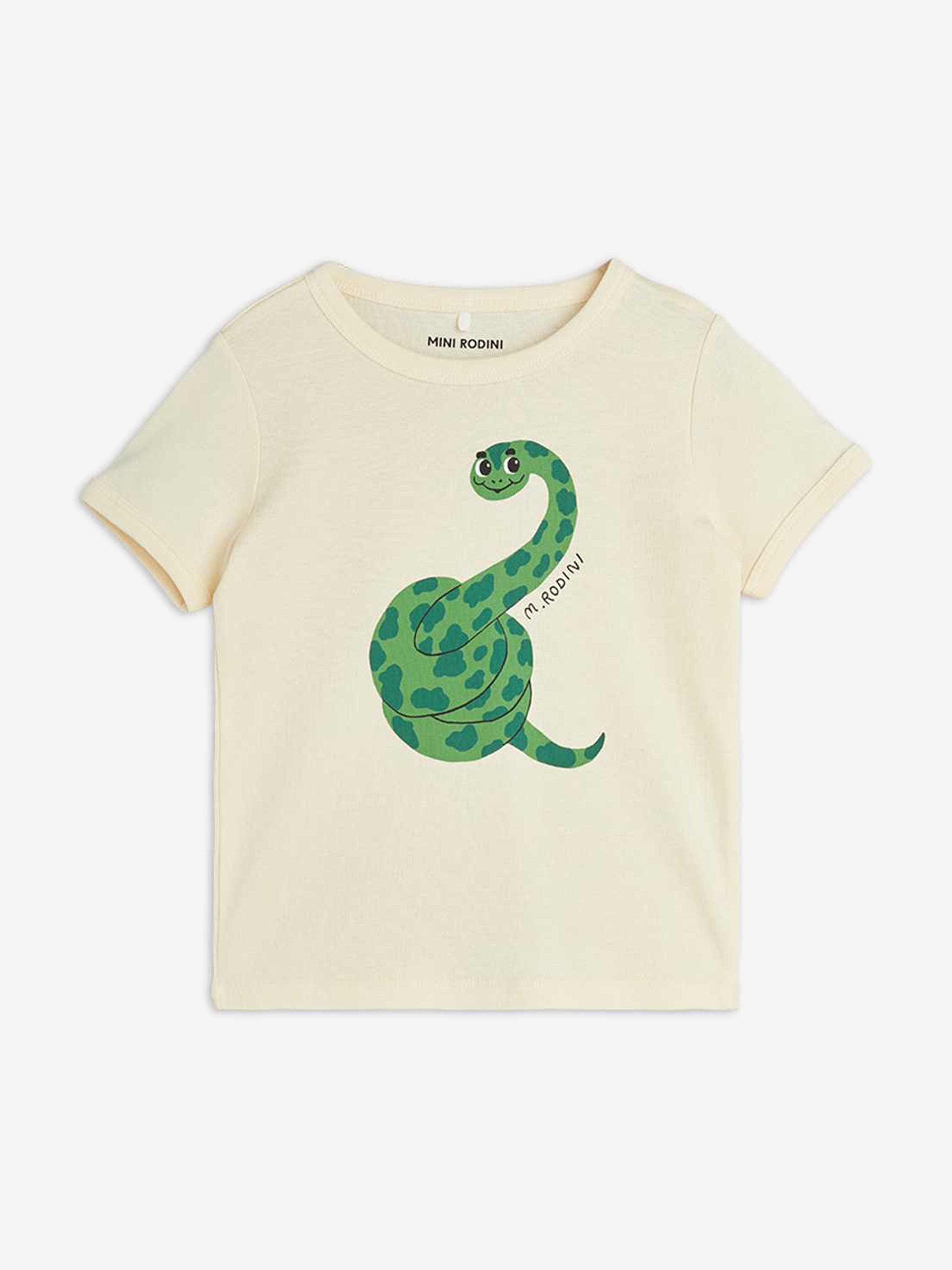 Kids Snake Print T-Shirt in White