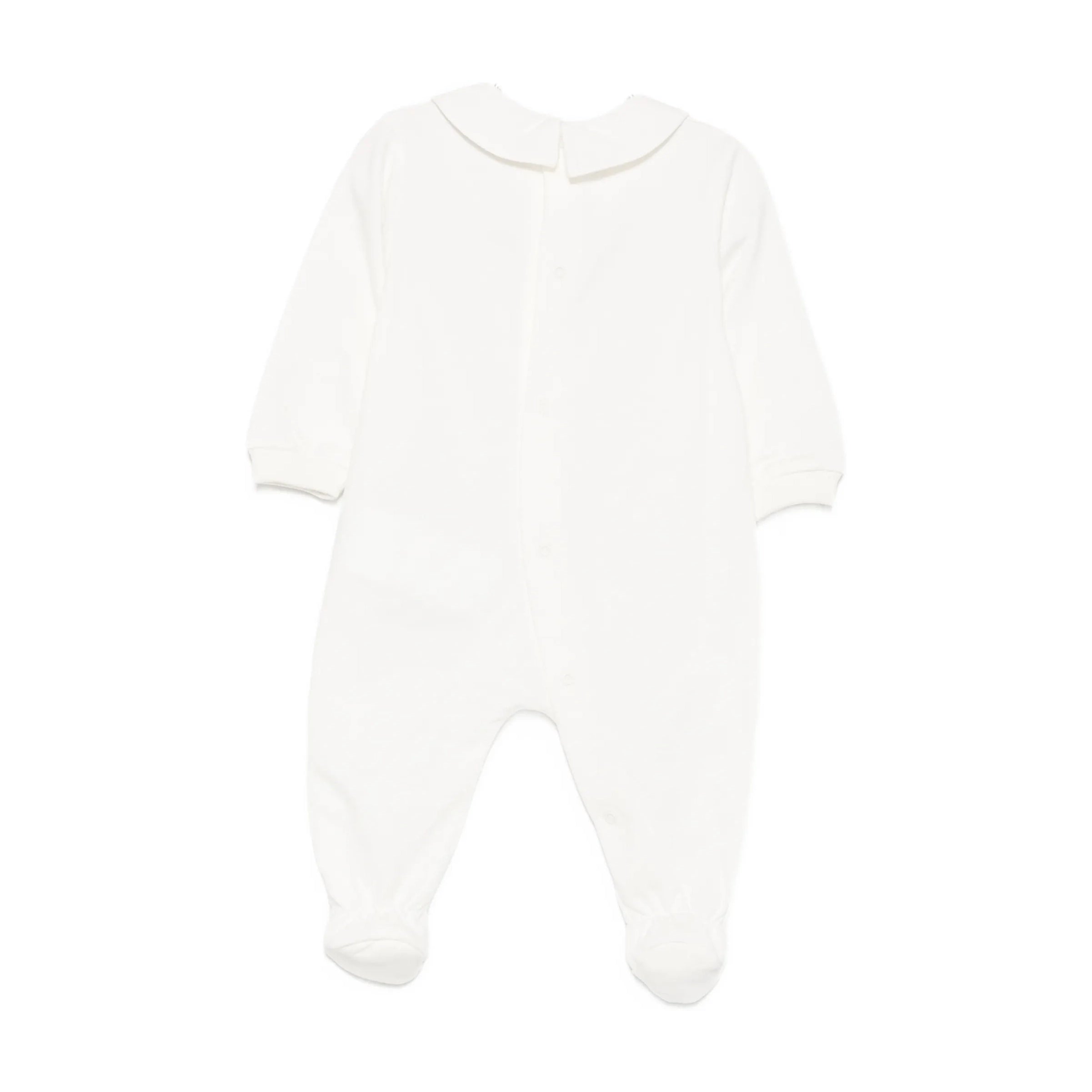 Baby Boys & Girls White Bear Printed Cotton Babysuit Gift Set
