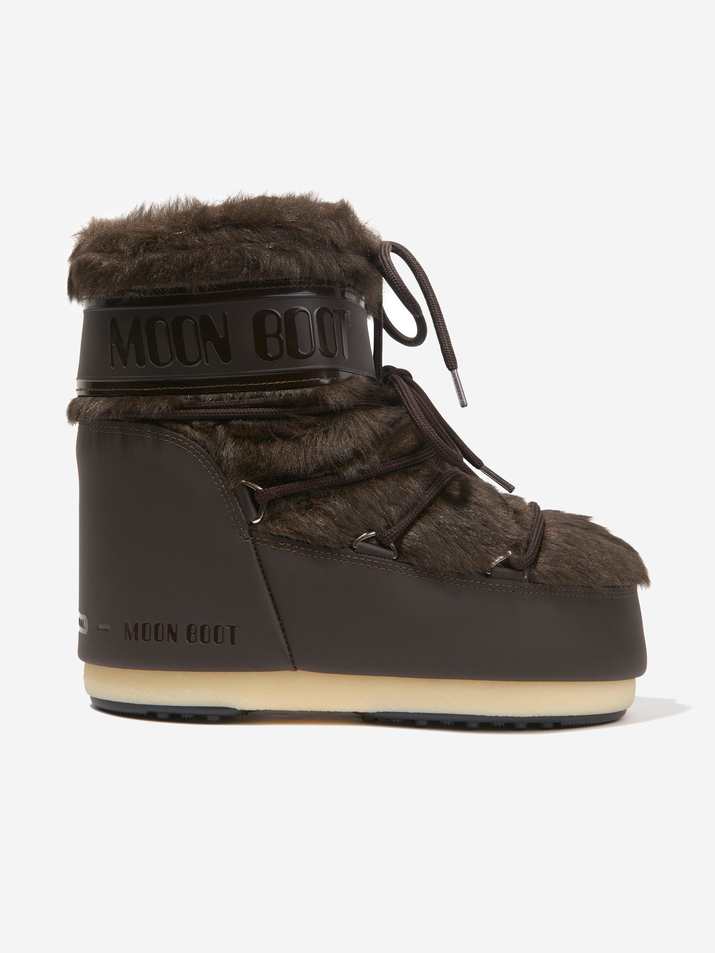 Kids Icon Lowo Faux Fur Snow Boots in Brown