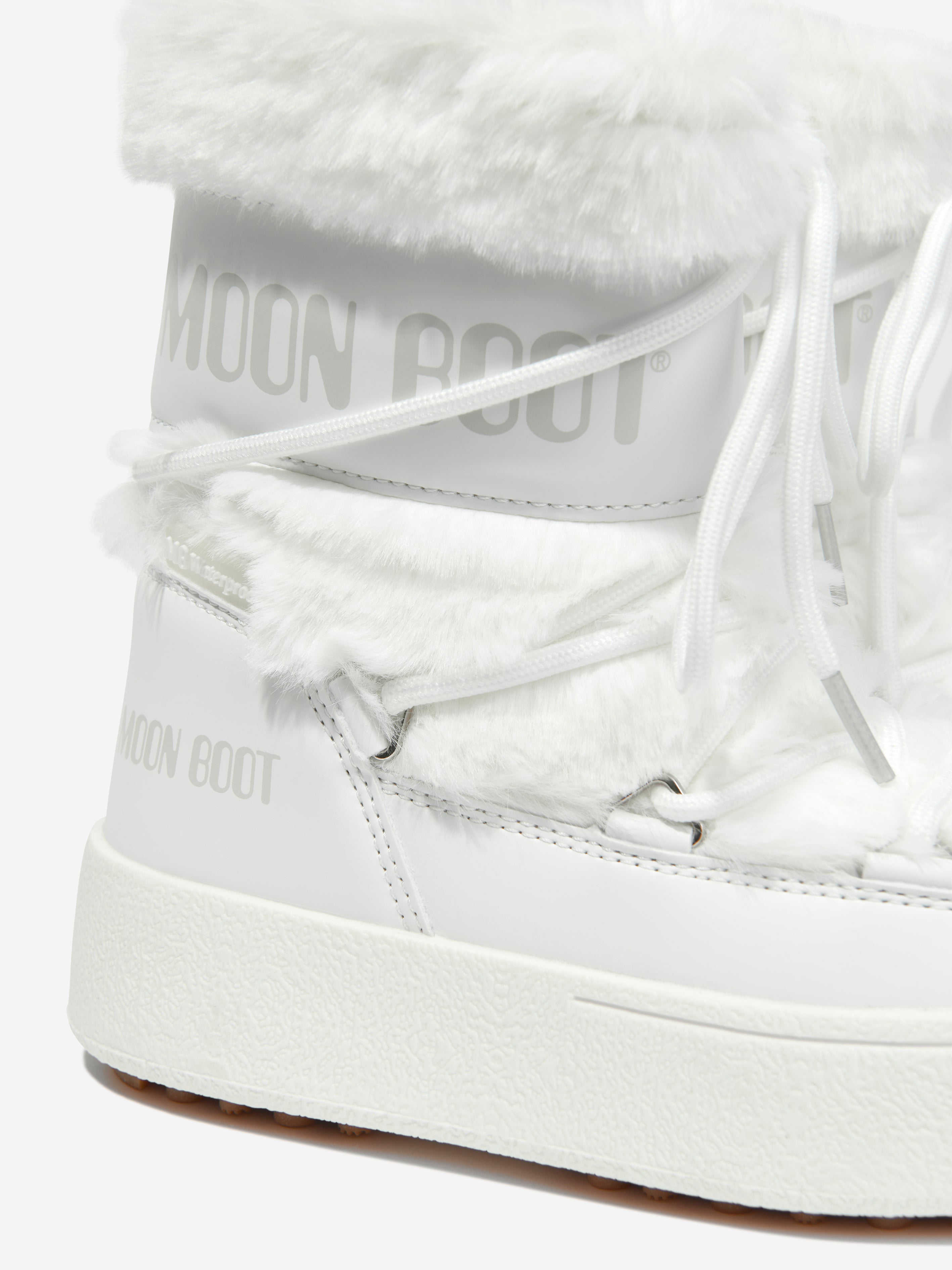 Girls JTrack Faux Fur Snow Boots in White