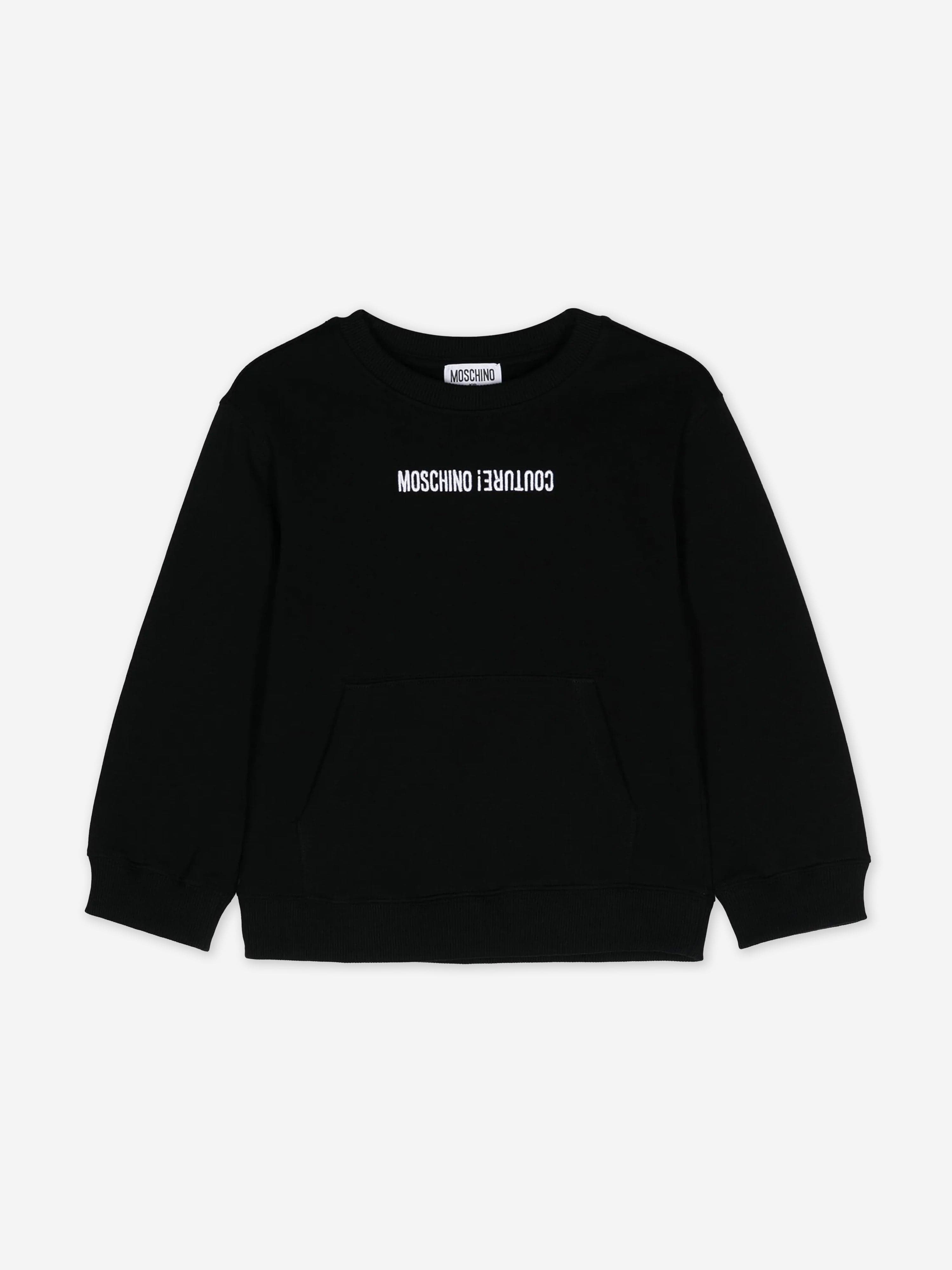 Boys Logo Sweatshirt in Black