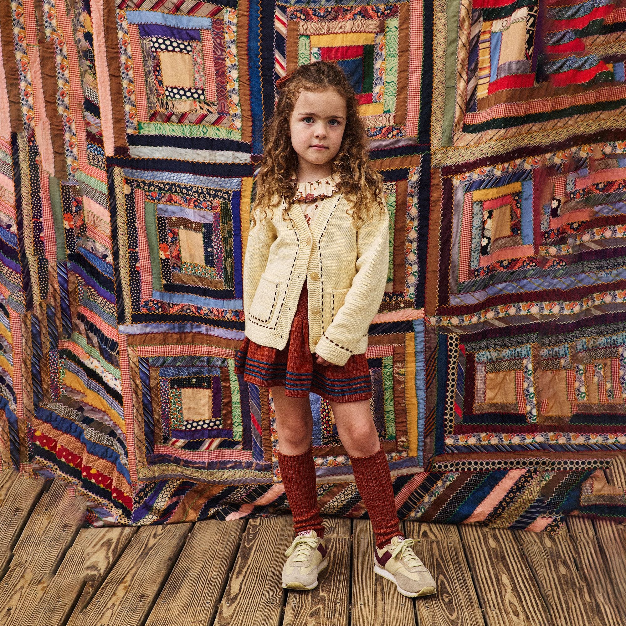 Boys & Girls White Wool Cardigan