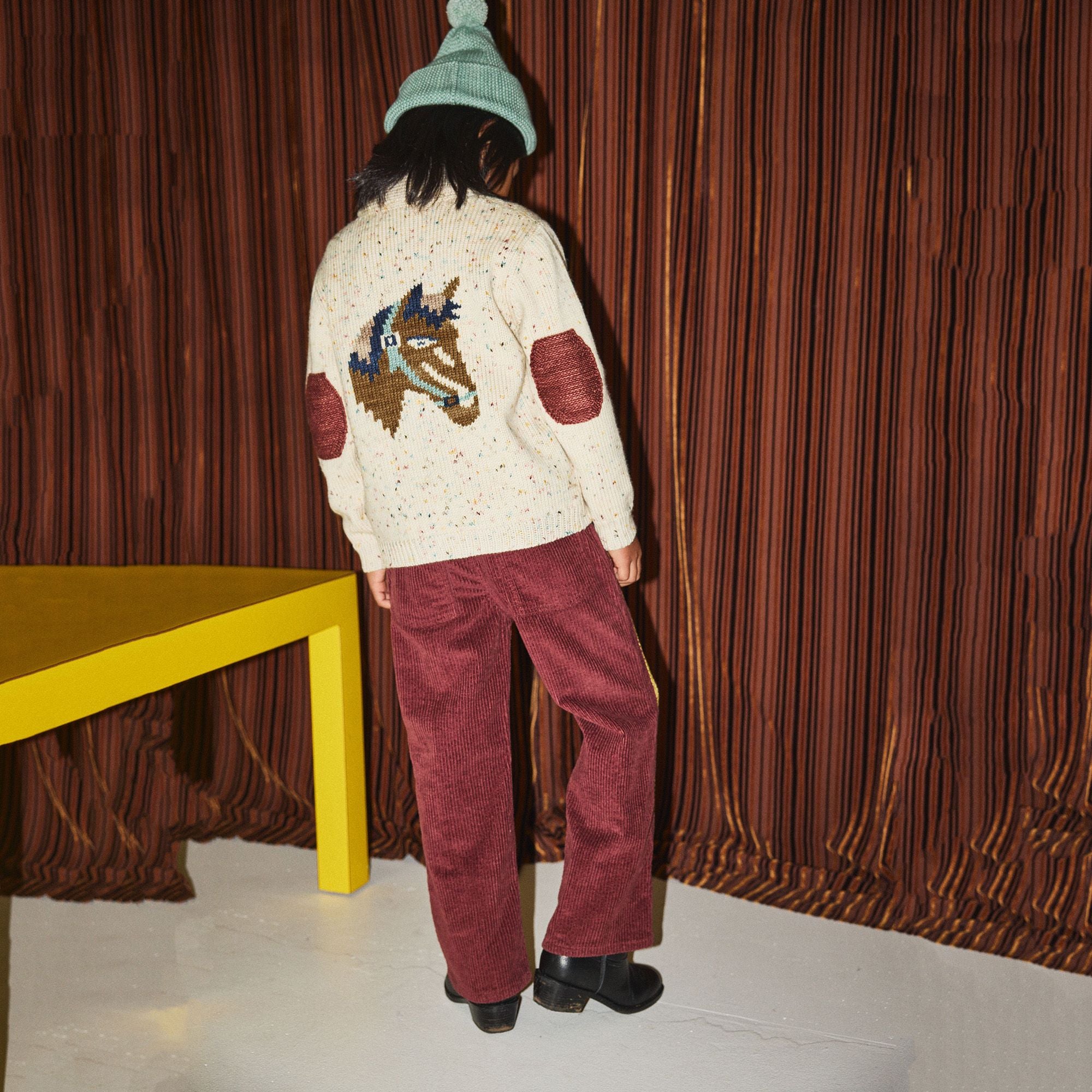 Boys & Girls Cream Knit Wool Cardigan