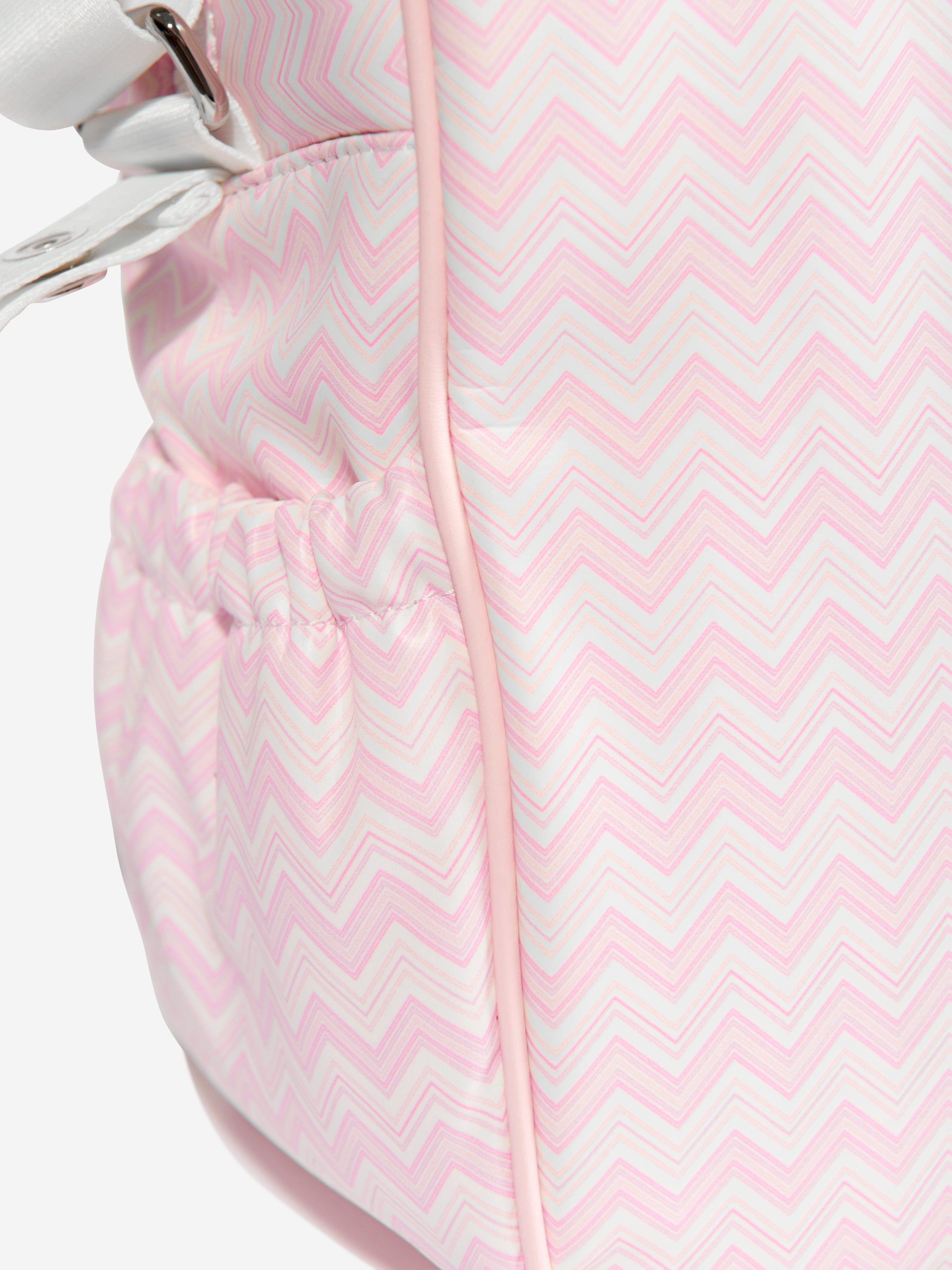 Baby Girls Zigzag Changing Bag in Pink (35cm)