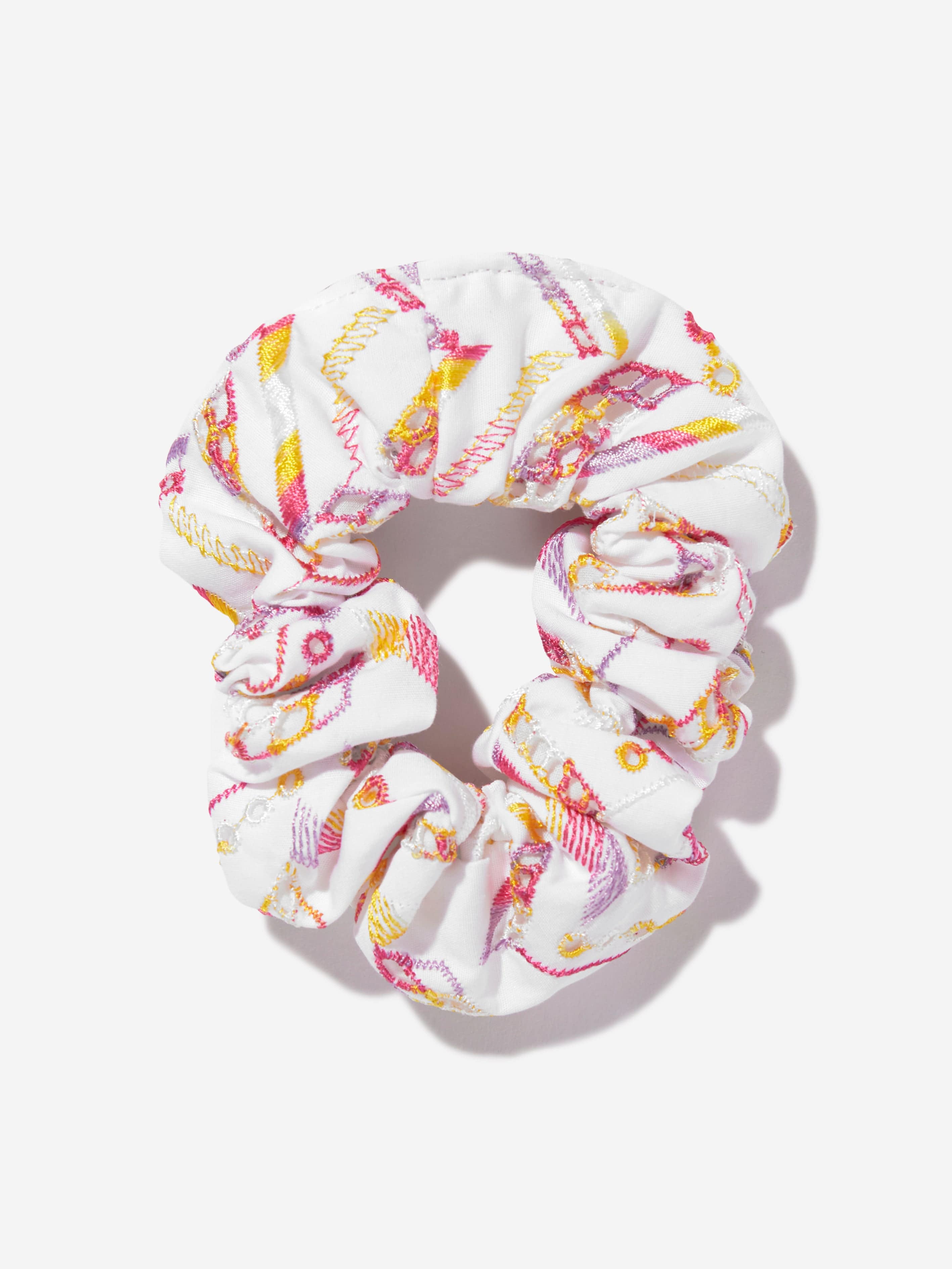 Girls Cotton Scrunchie in White