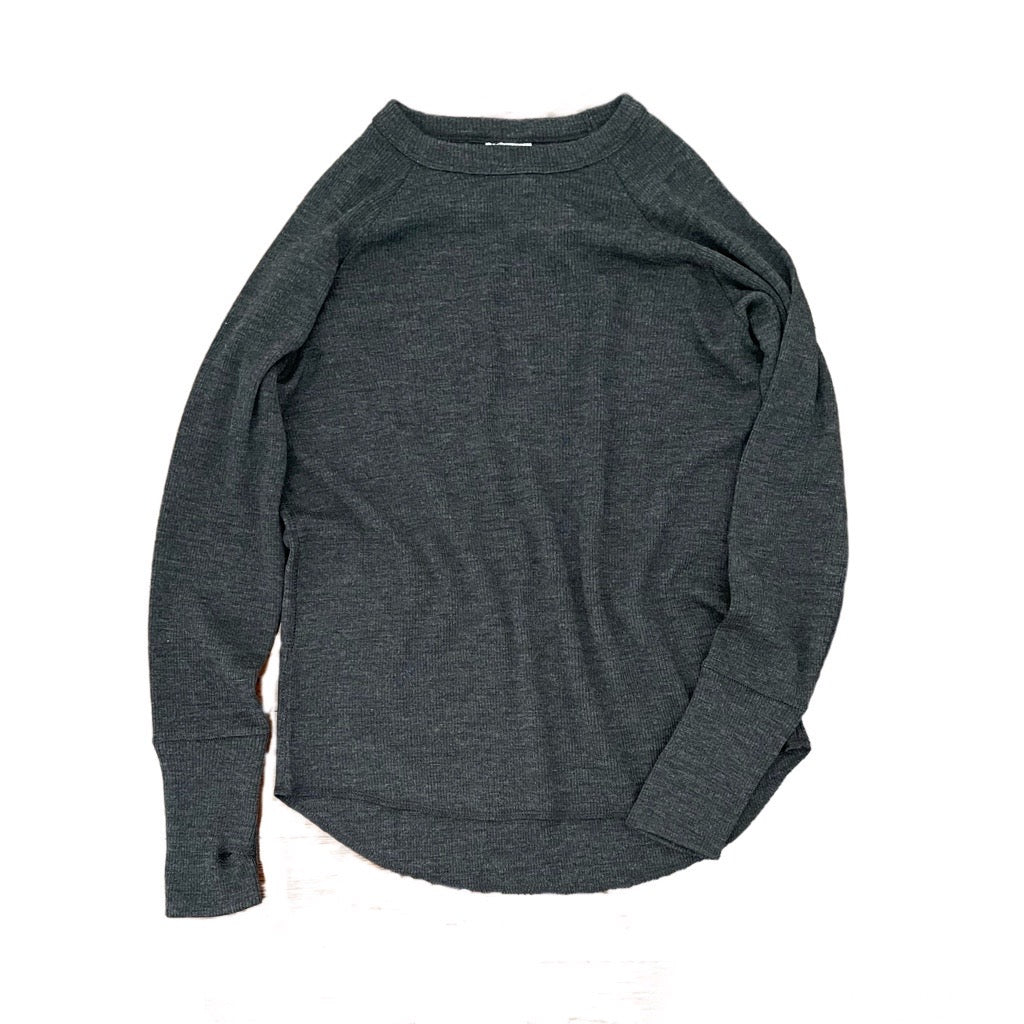 Boys & Girls Charcoal Wool T-Shirt